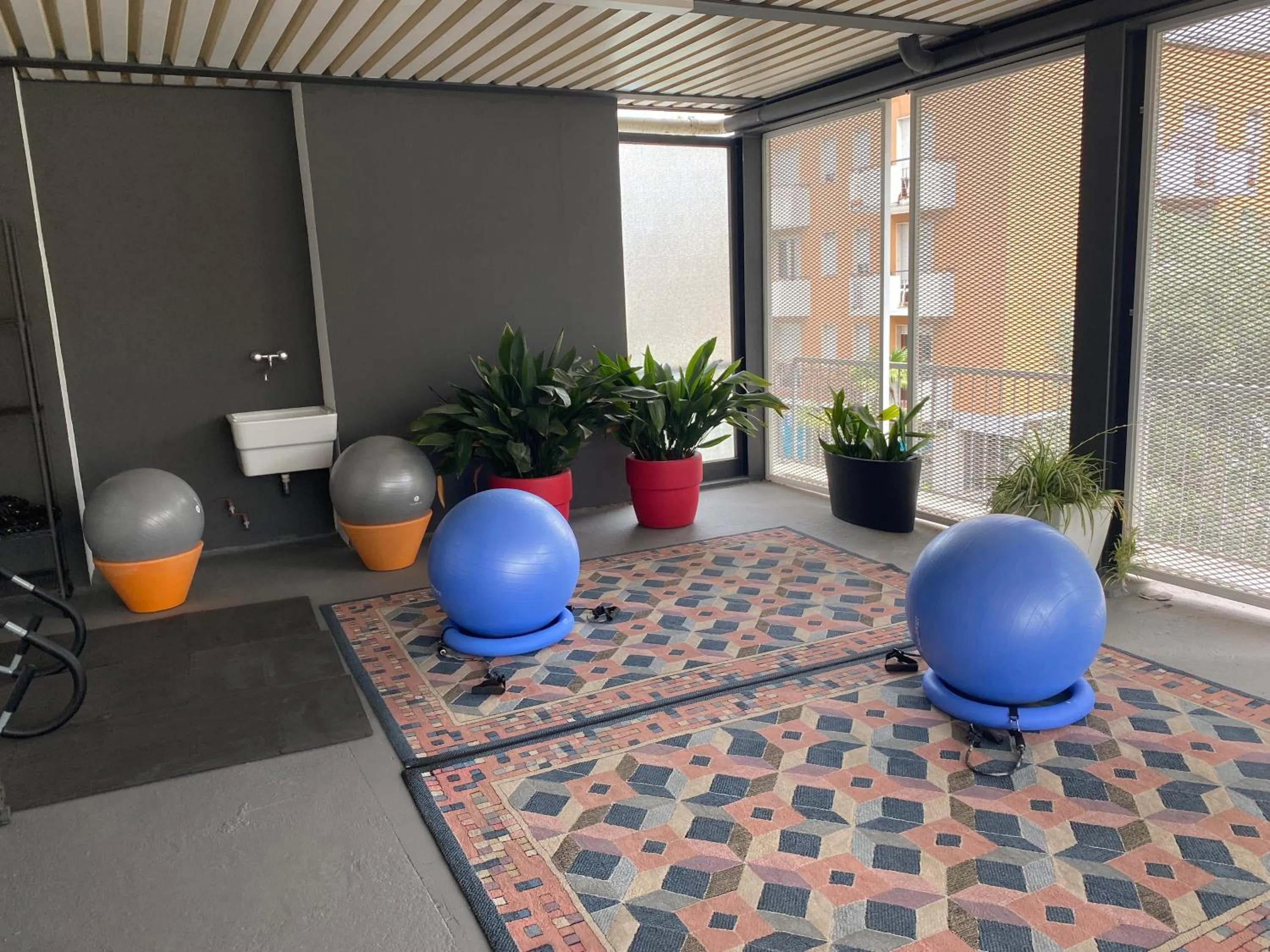 Fitness centre/facilities in Hotel La Perla