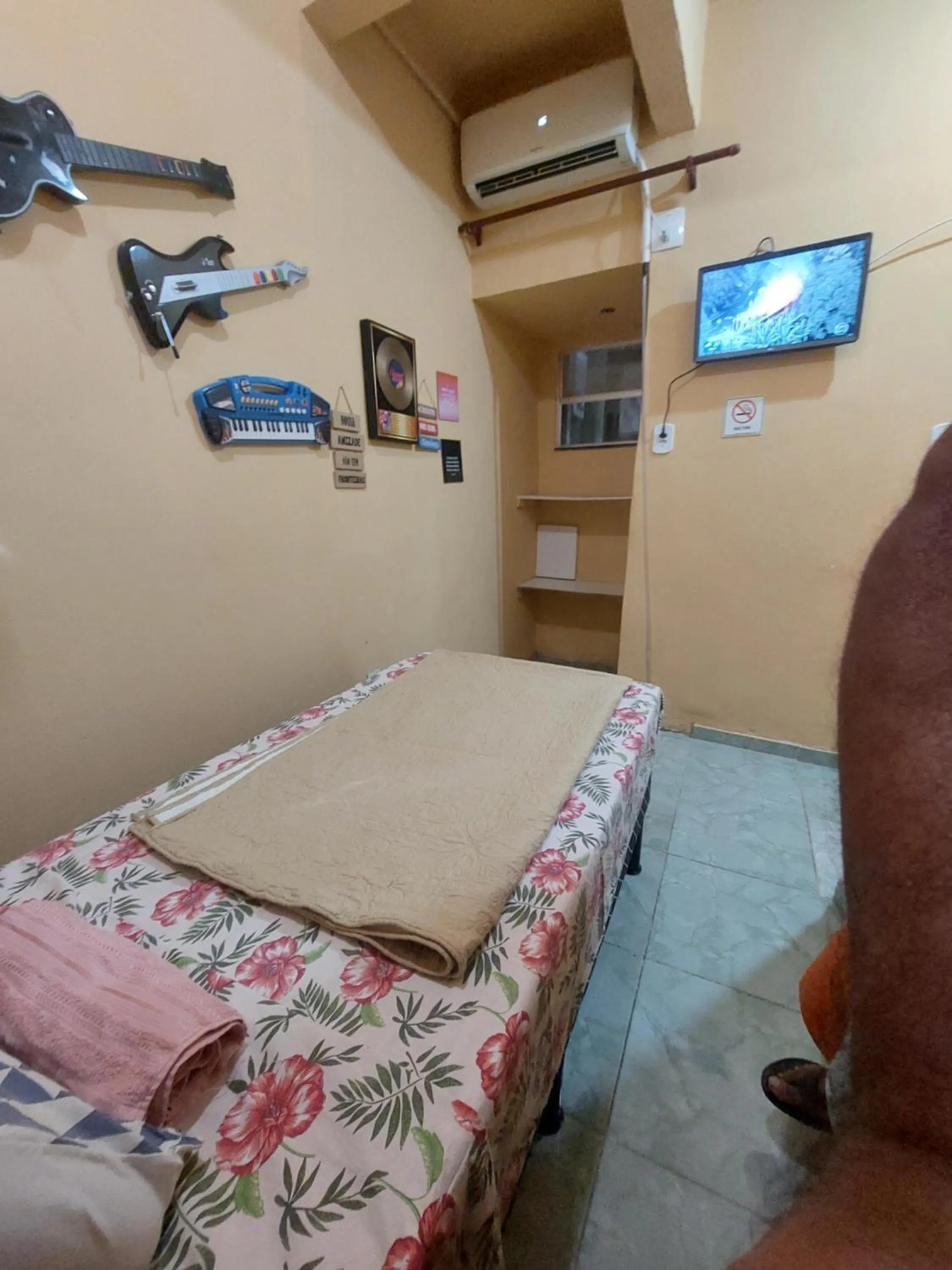 Bed in Pousada Cantinho da Família