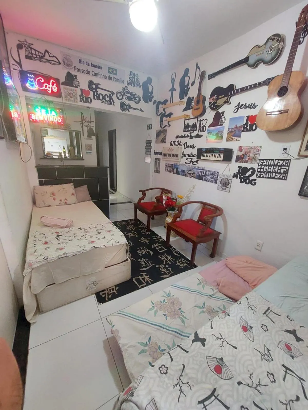 Bed in Pousada Cantinho da Família