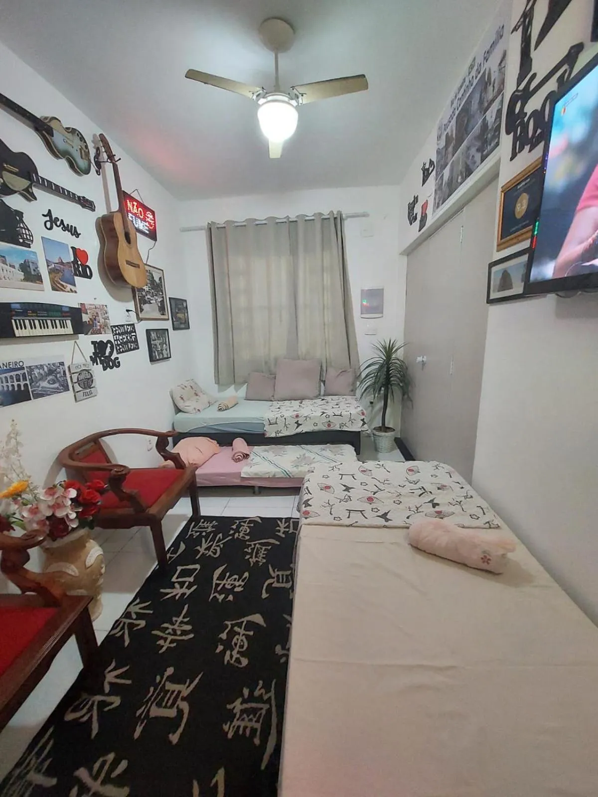 Bed in Pousada Cantinho da Família