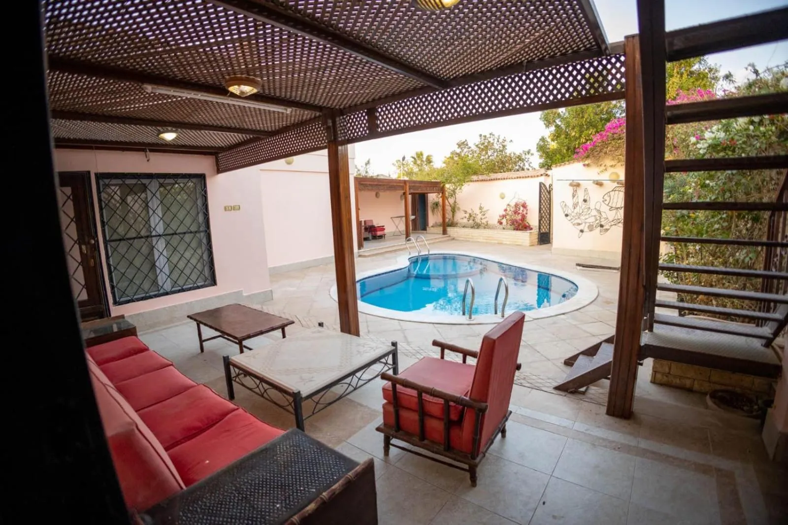 Seating area in Andalusia Blue Beach Hurghada