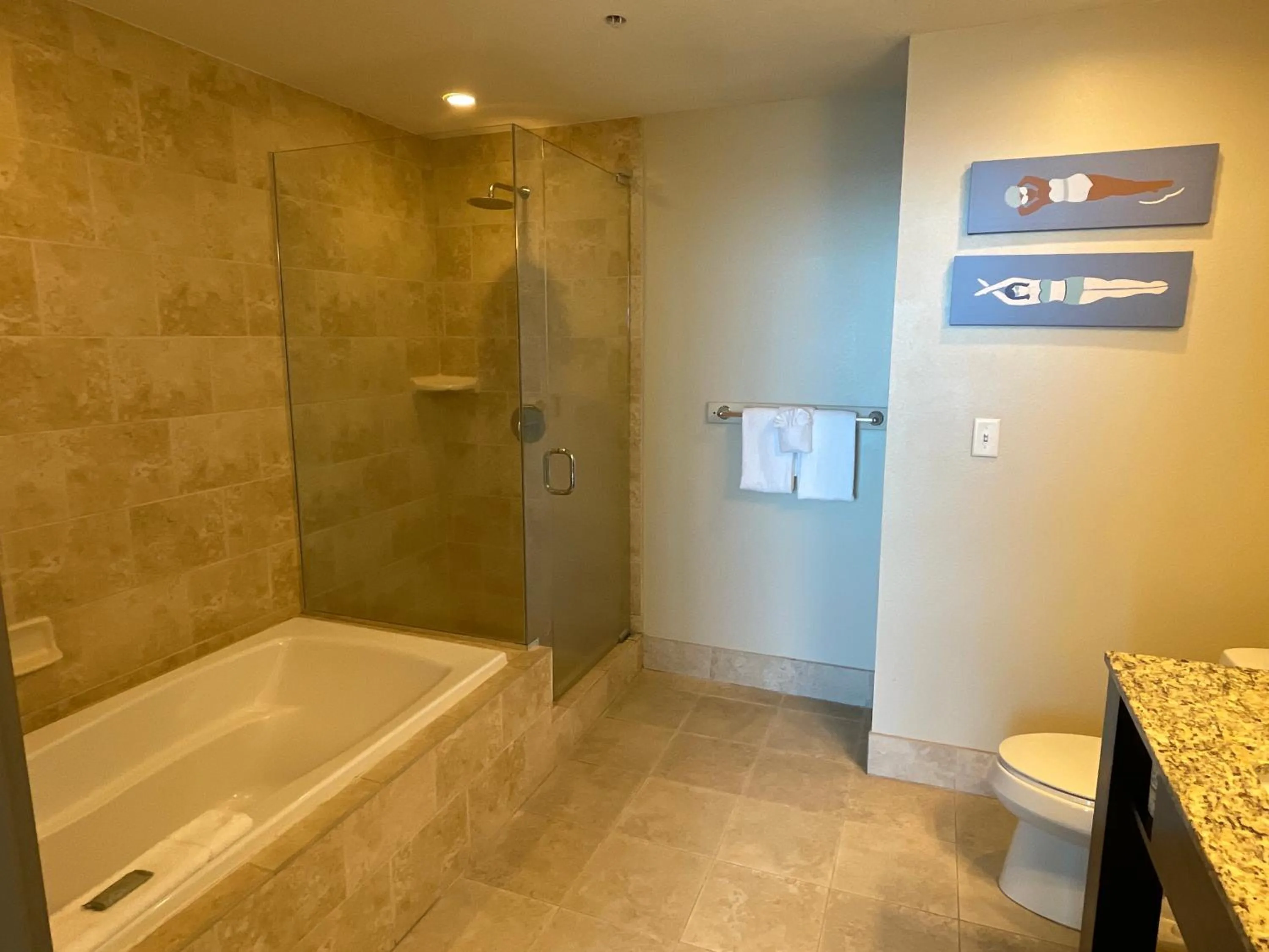 Shower in South Beach Biloxi Hotel & Suites