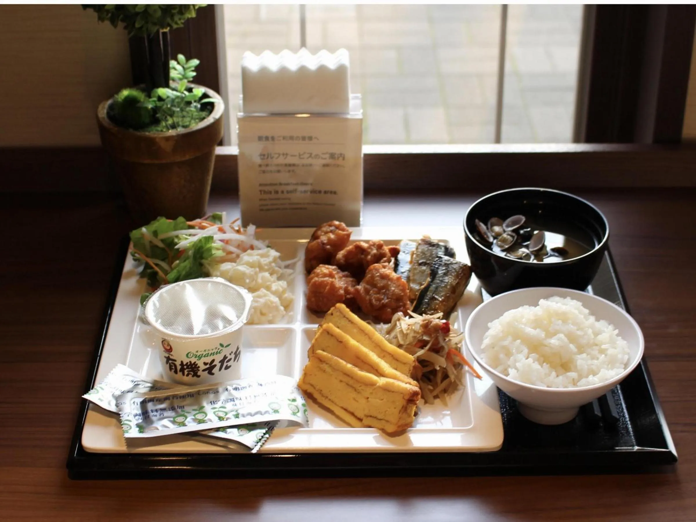 Buffet breakfast in Super Hotel Izumo Ekimae