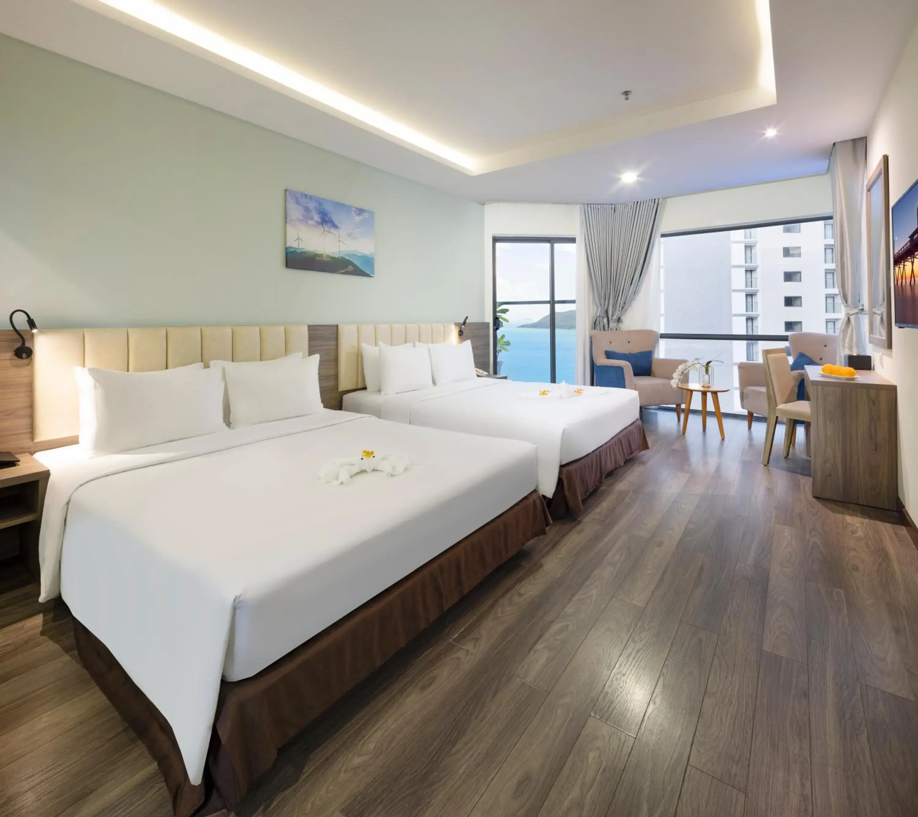 Family Room with Side Sea View in Xavia Hotel Family Room with Side Sea View in Xavia Hotel