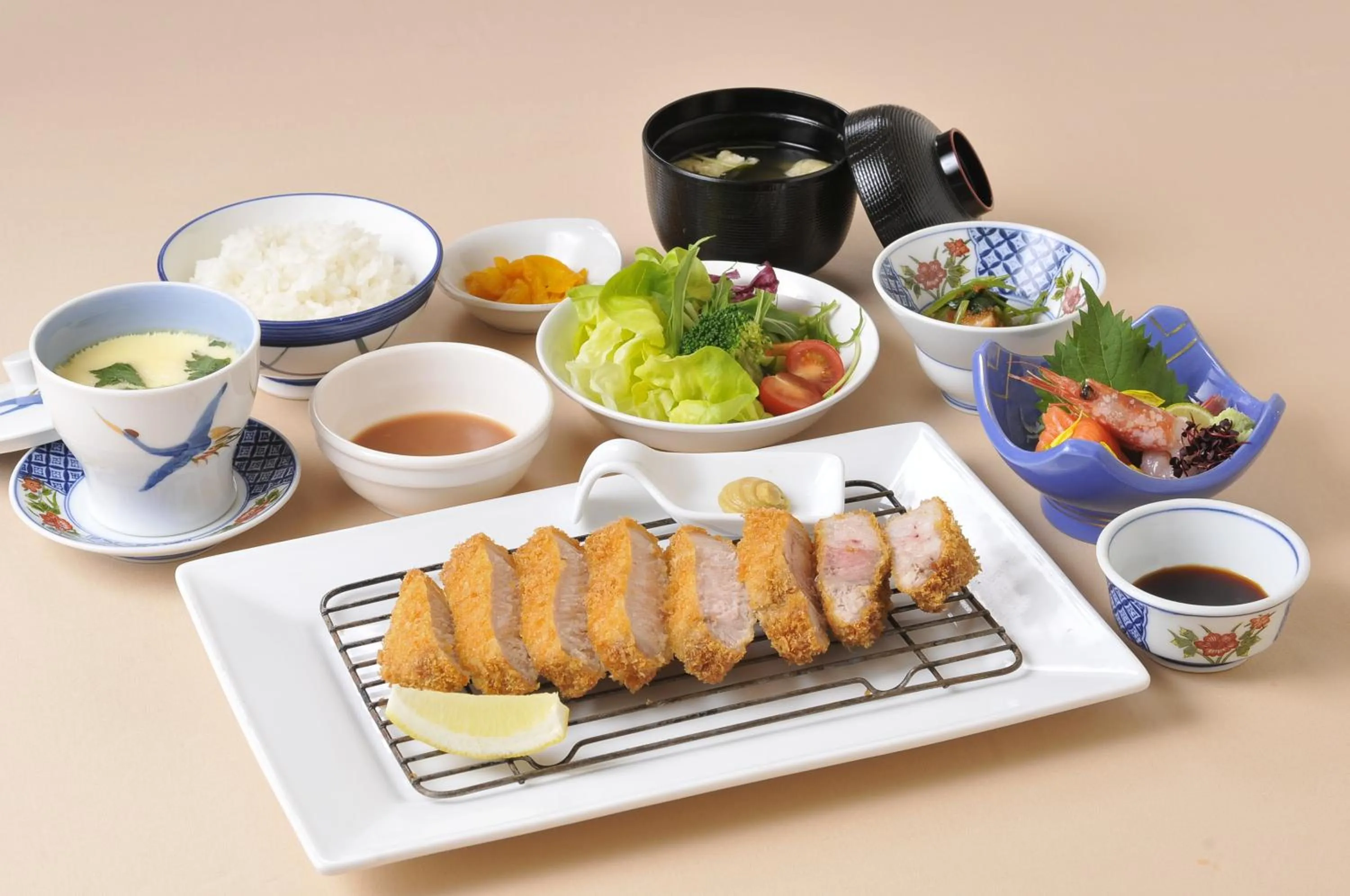 Dinner in Hotel Crown Hills Kushiro