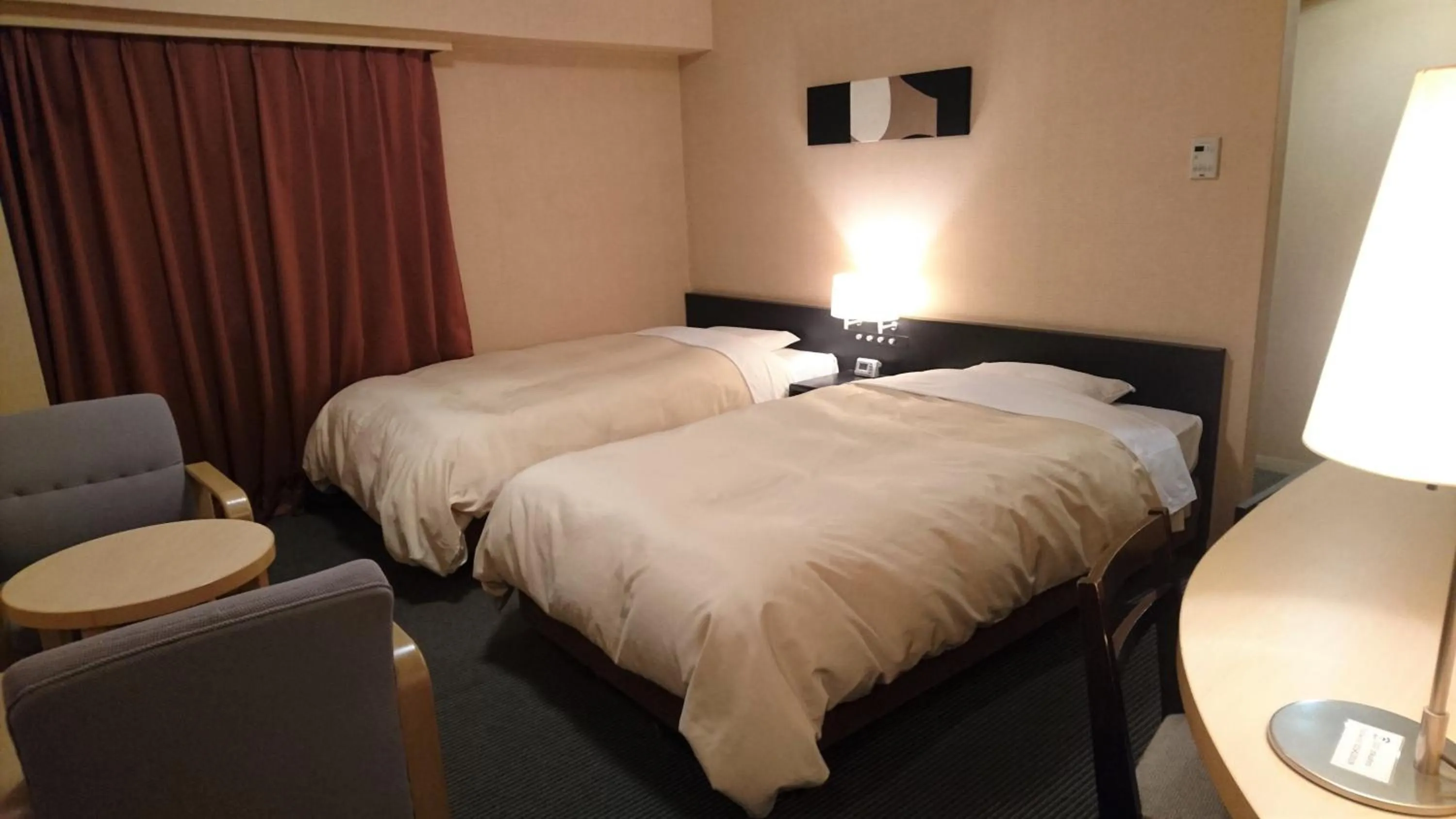 Bed in Hotel Crown Hills Kushiro