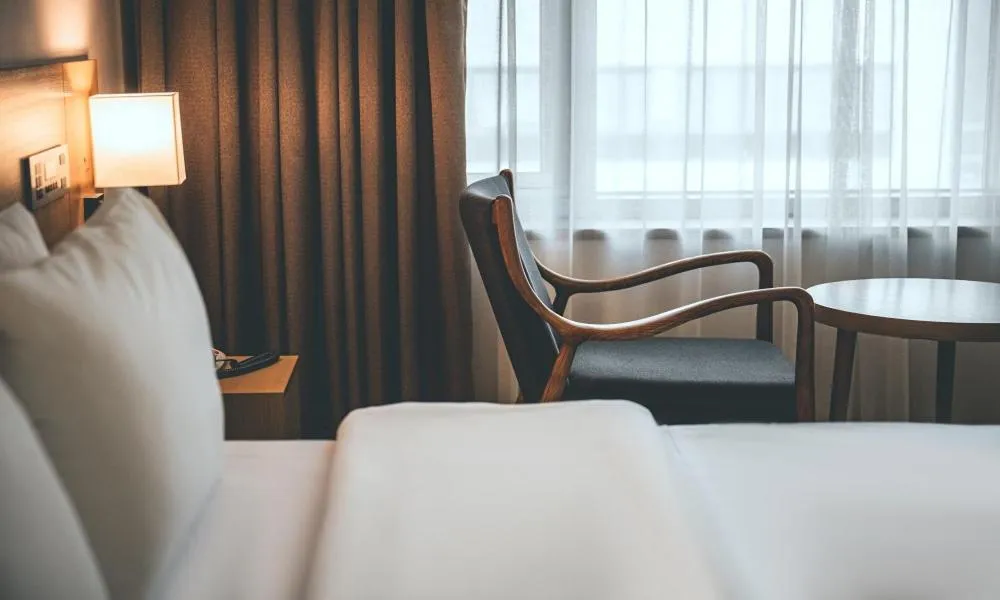 Bed in Wonju City Hotel HYEOKSIN