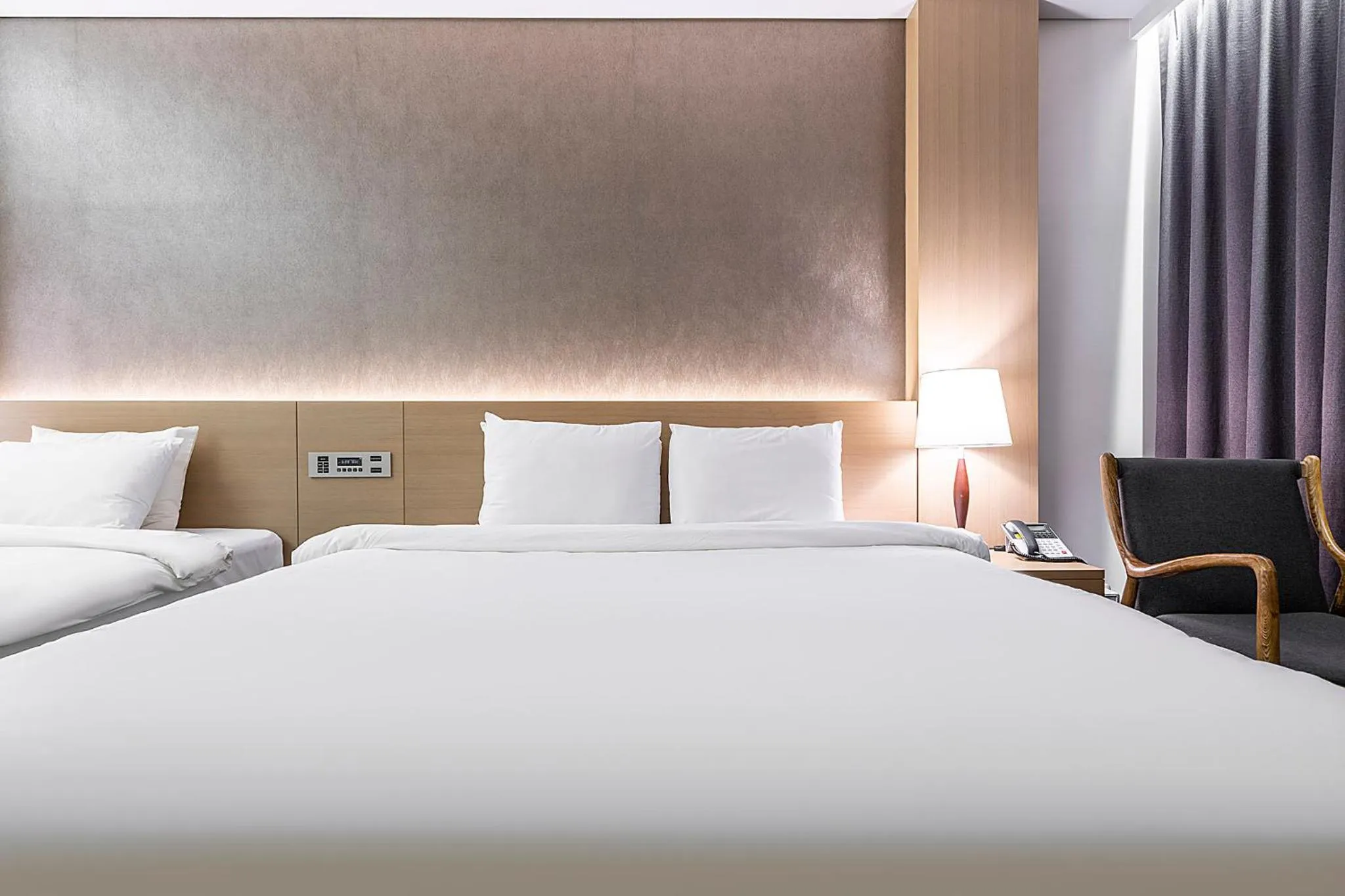 Bed in Wonju Citi Hotel