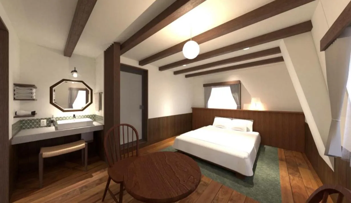 Photo of the whole room, Bed in Matsumoto Hotel Kagetsu