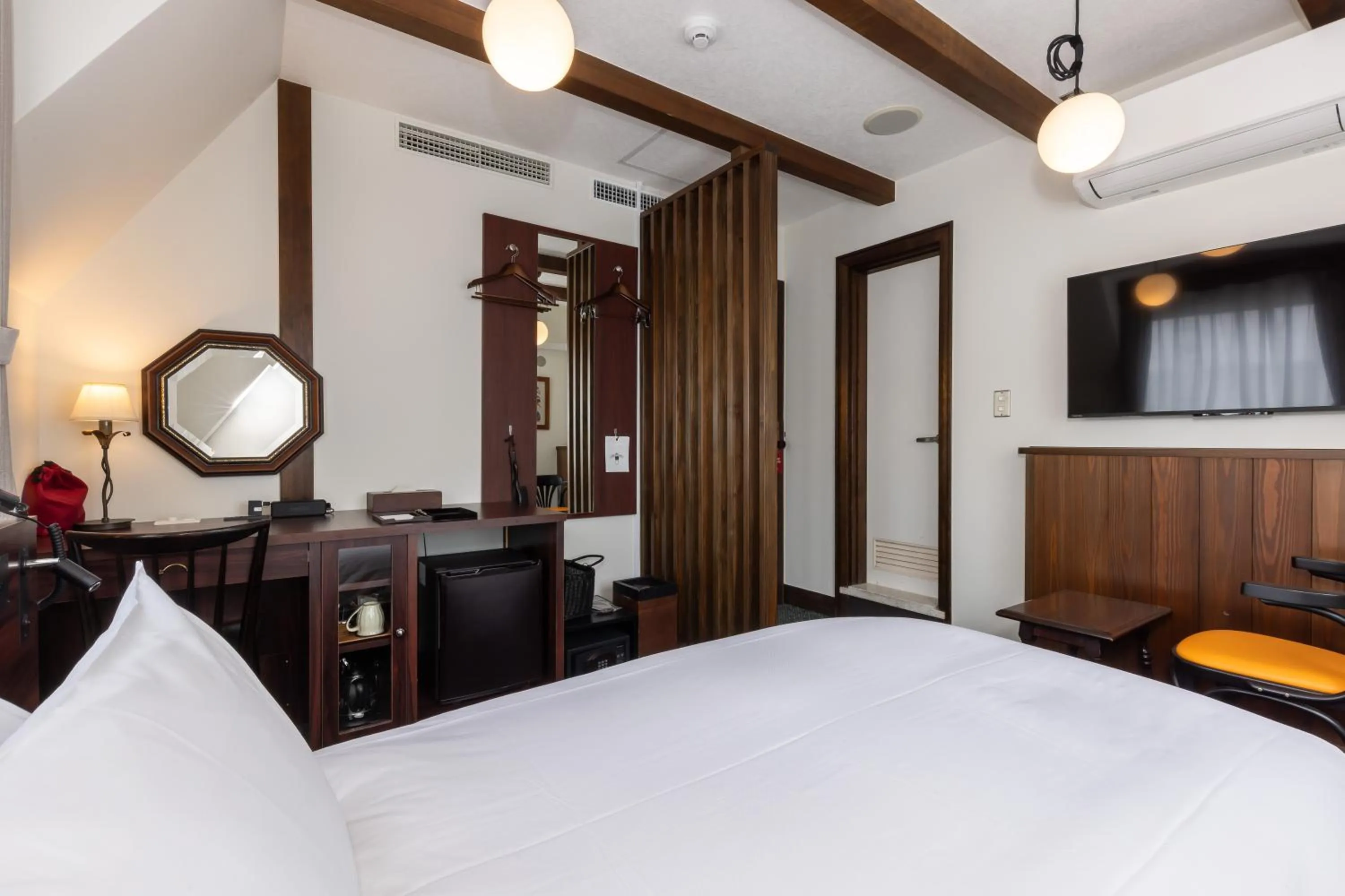 Bed in Matsumoto Hotel Kagetsu