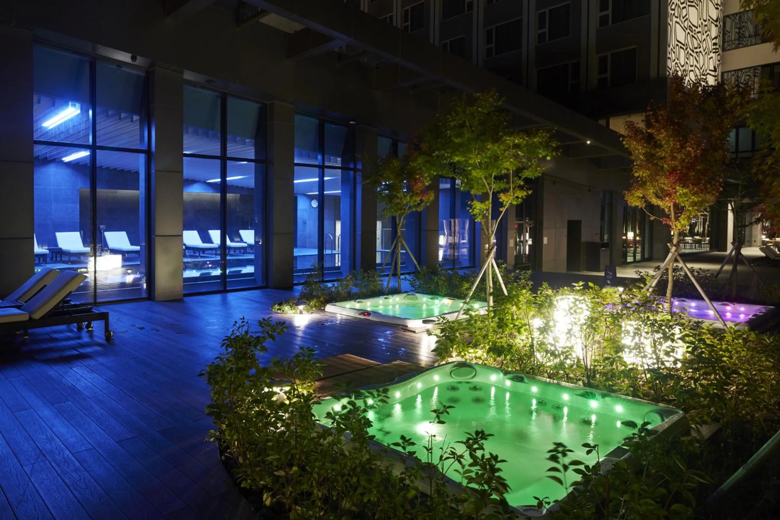 Open Air Bath in PARK ROCHE Resort & Wellness