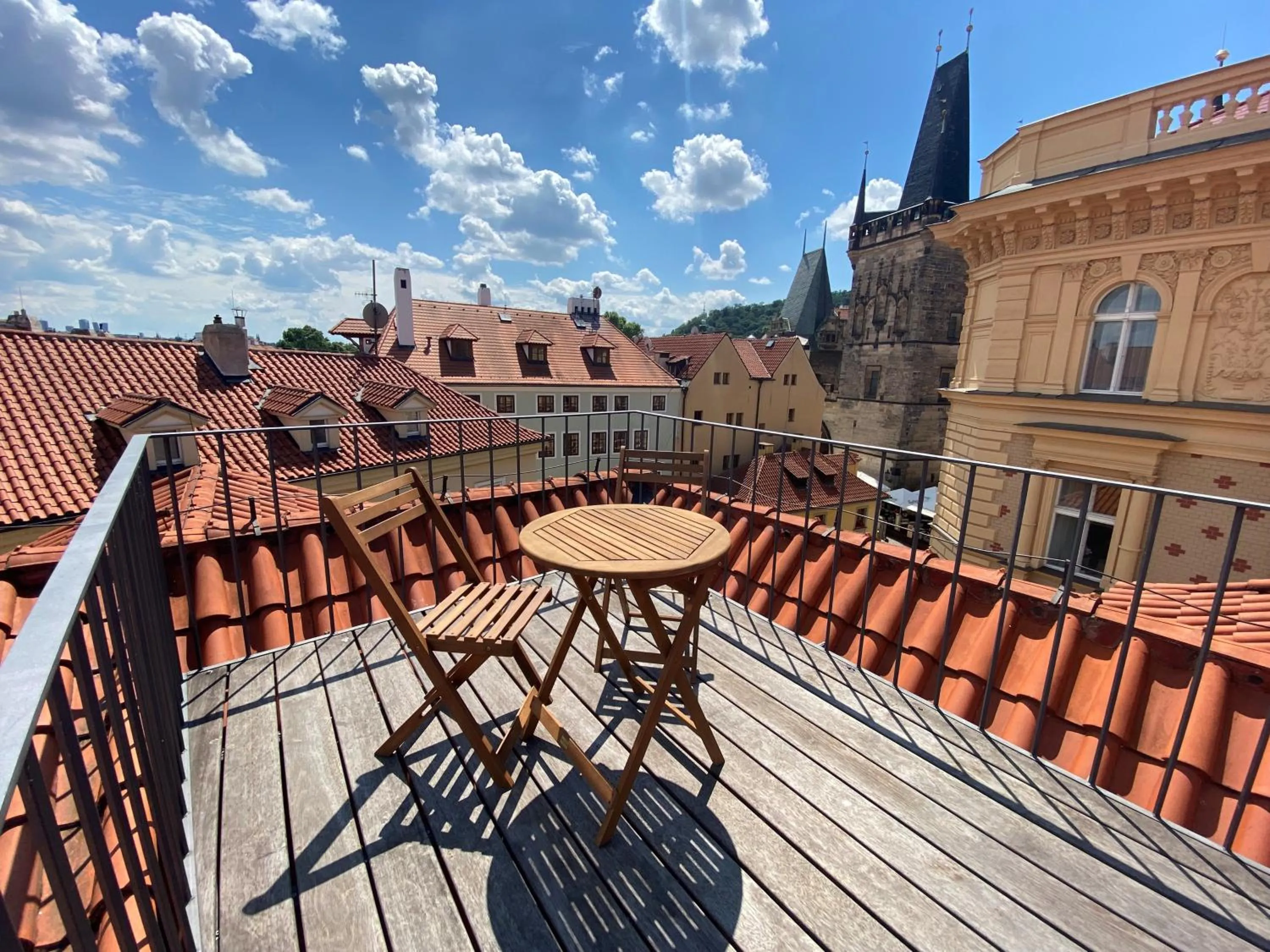 Balcony/Terrace in Charles Bridge Rooms & Suites by SIVEK HOTELS