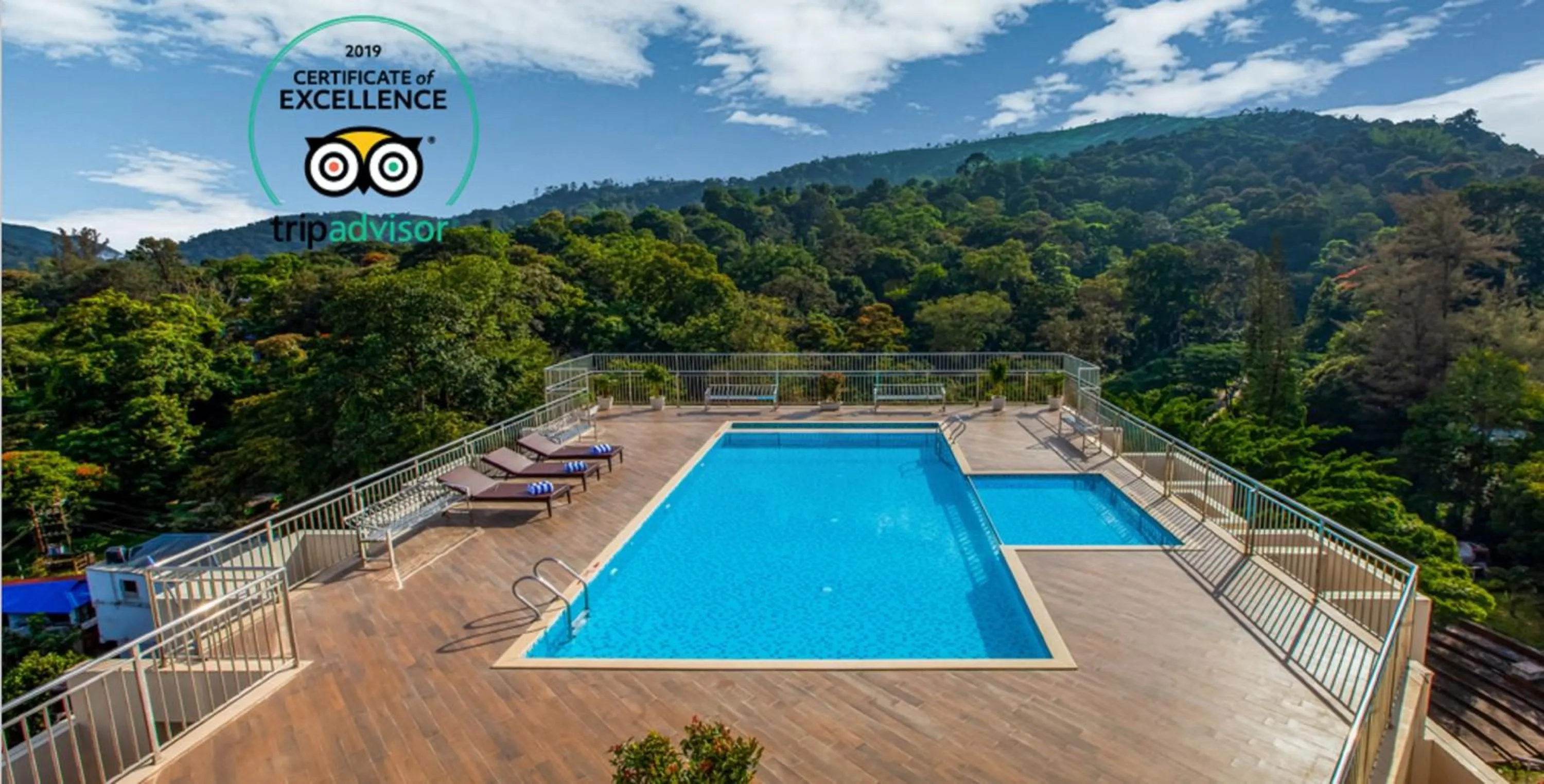 Pool view in Sterling Thekkady