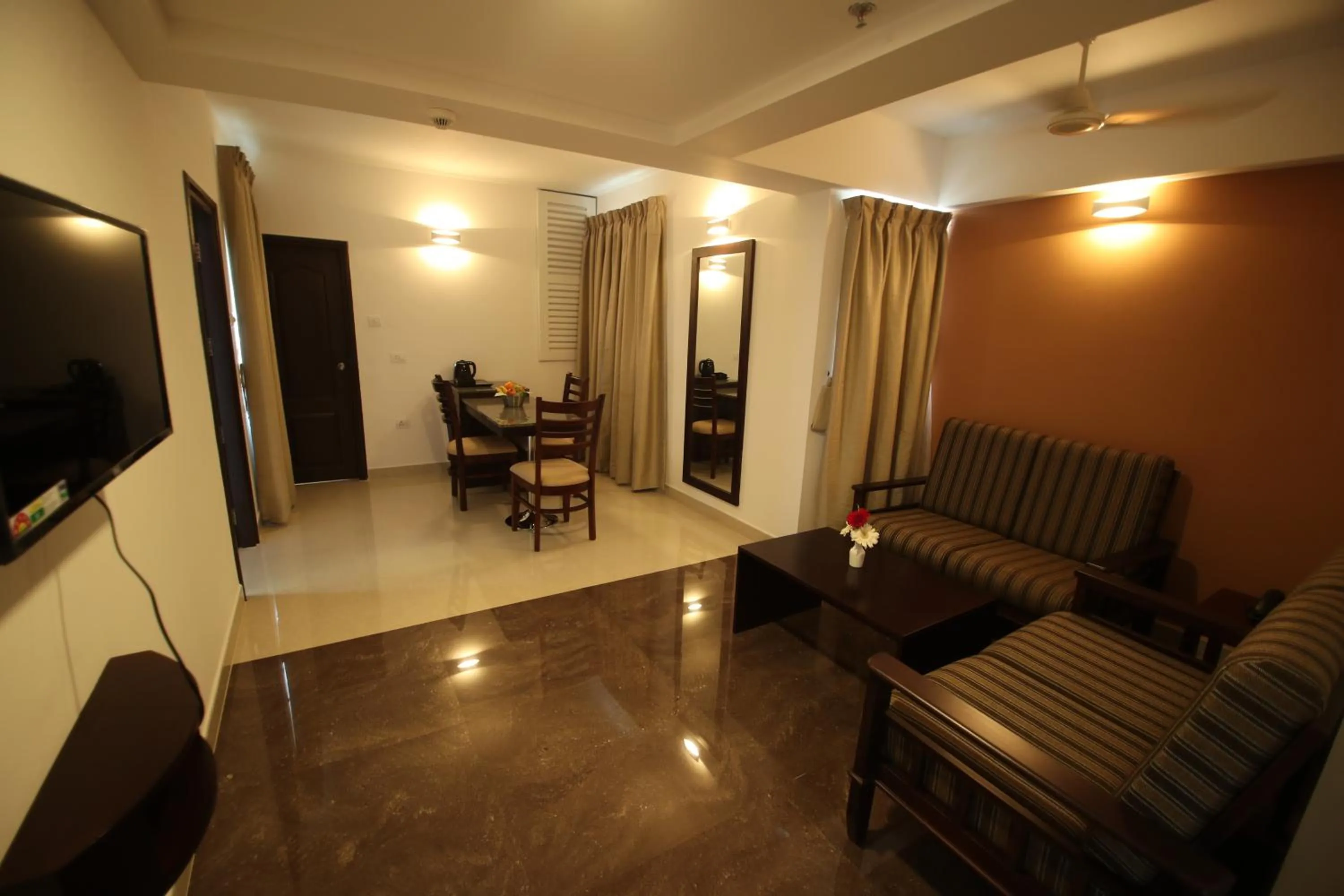 Living room in Sterling Thekkady