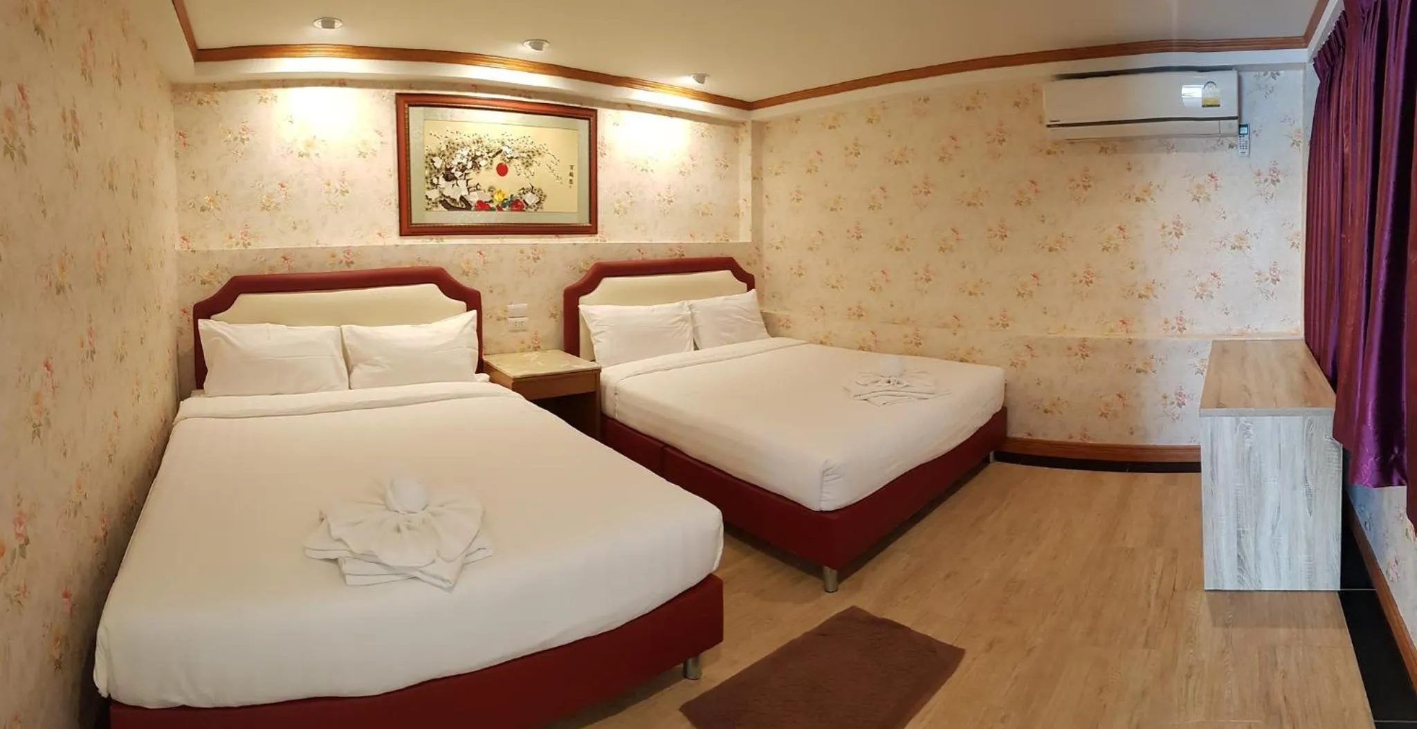 Bed in Golden Dragon Kanchanaburi