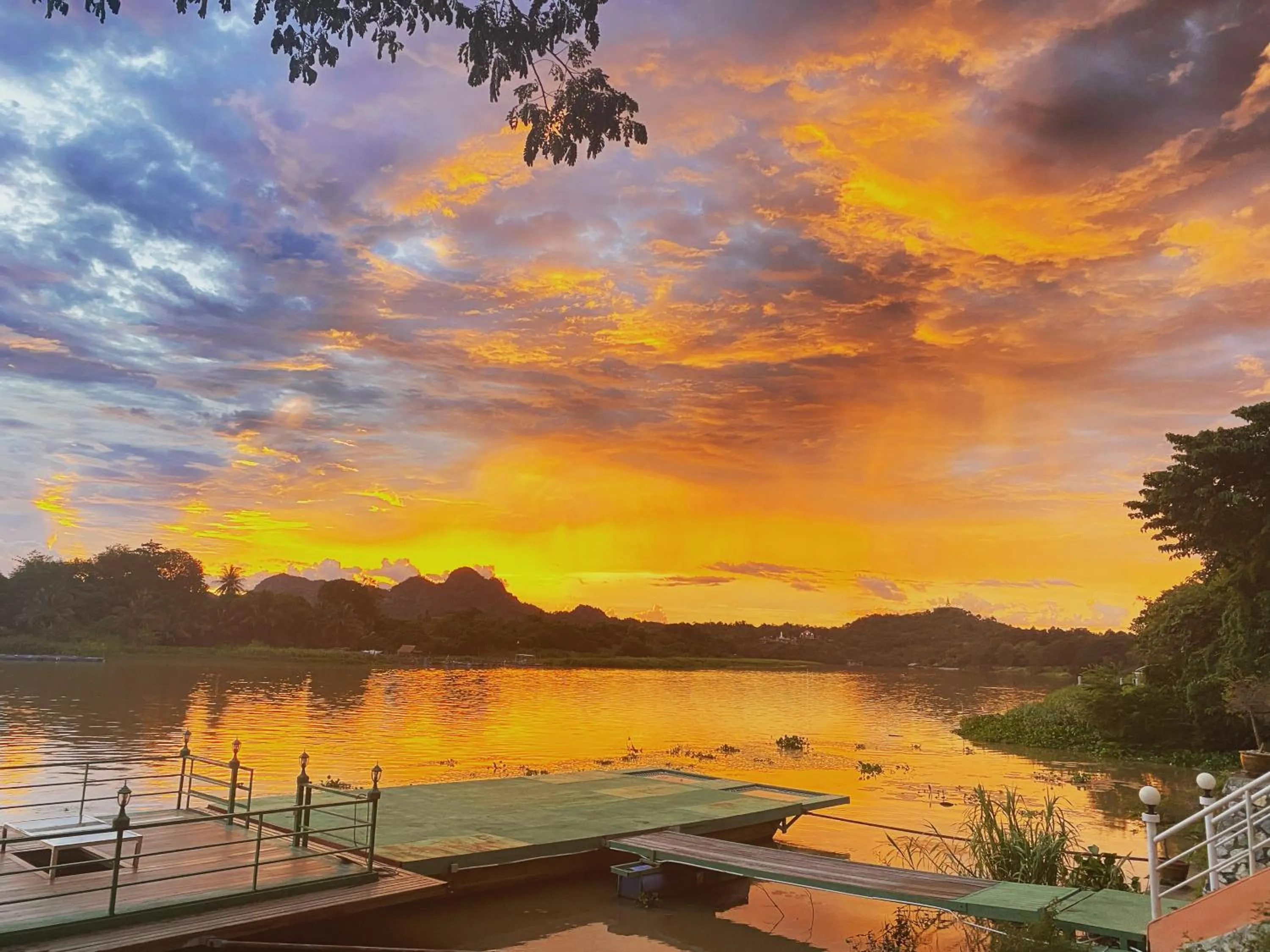 Sunset in Golden Dragon Kanchanaburi