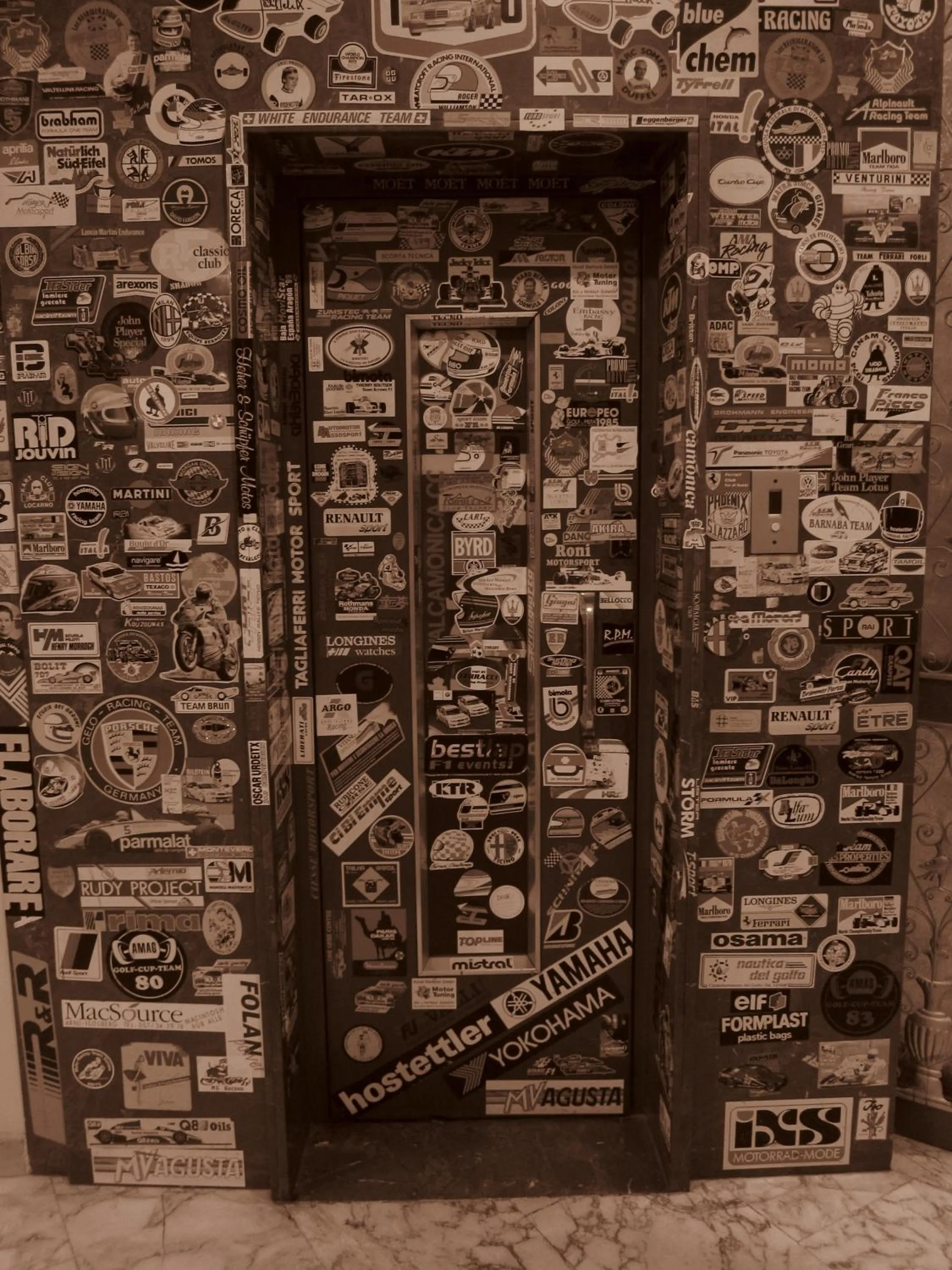 Decorative detail in Hotel Fossati