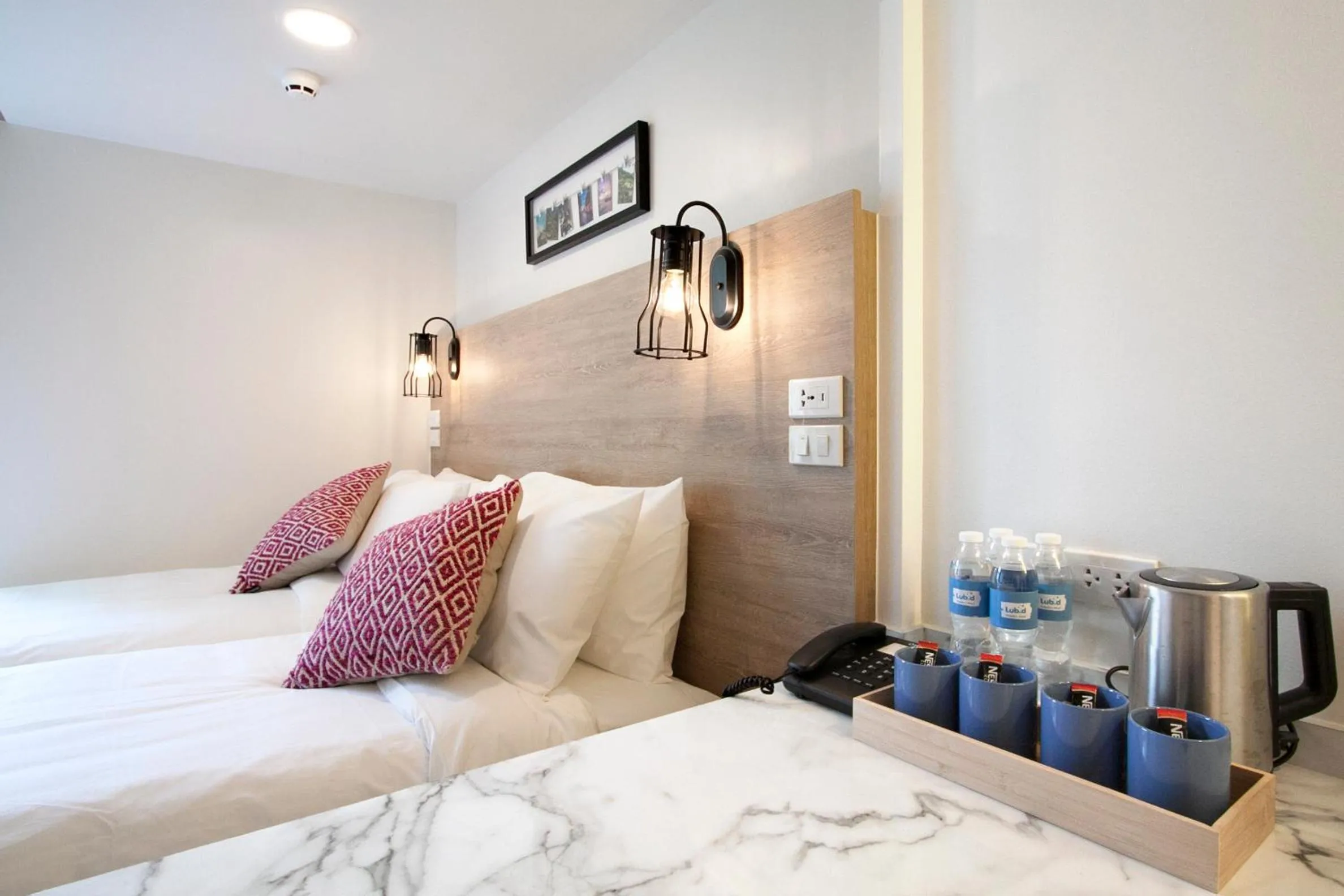 Decorative detail, Bed in Lub d Manila Makati - Central Makati, Near Nightlife