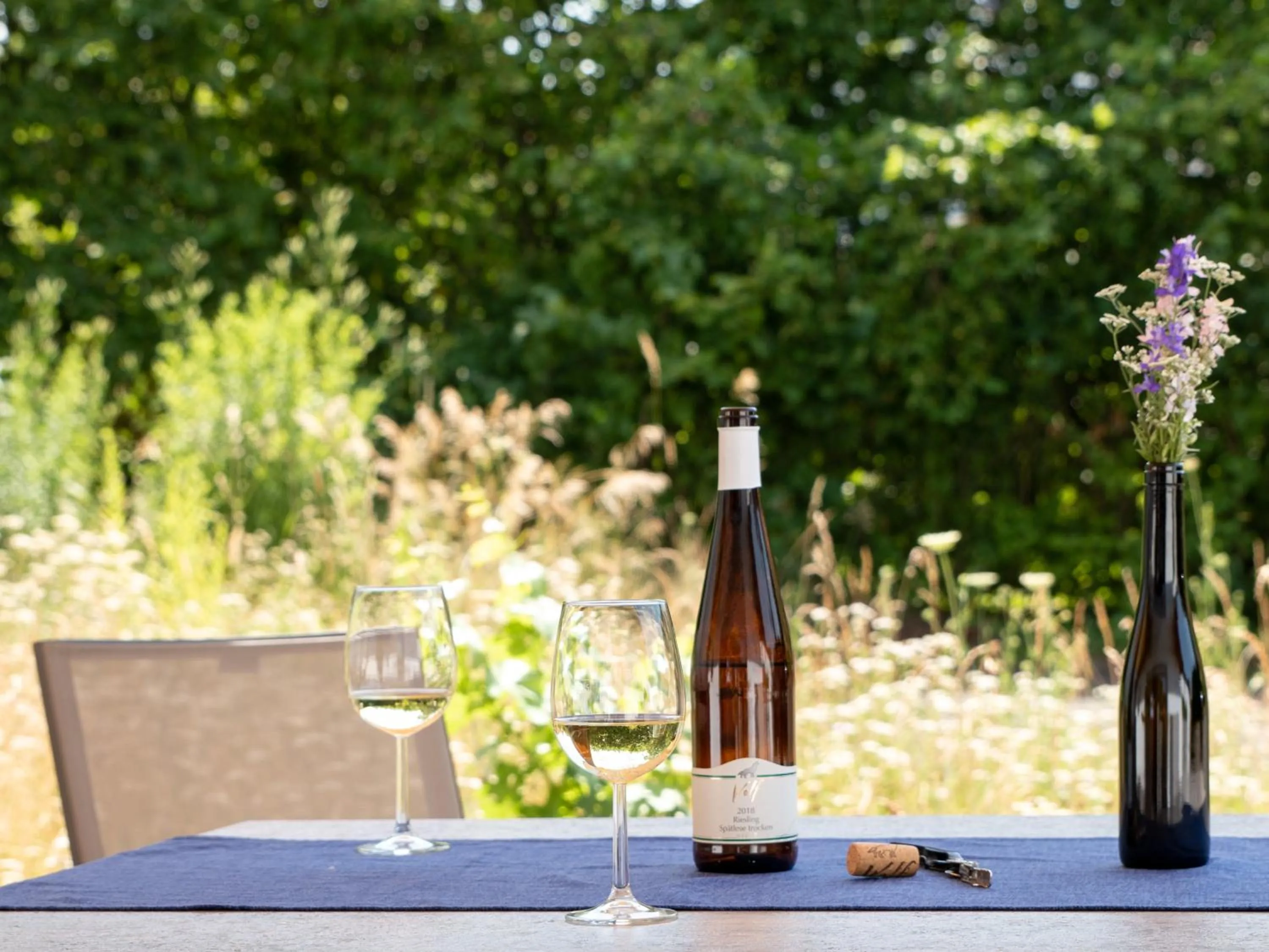Balcony/Terrace in Gästezimmer im Weingut Wolf