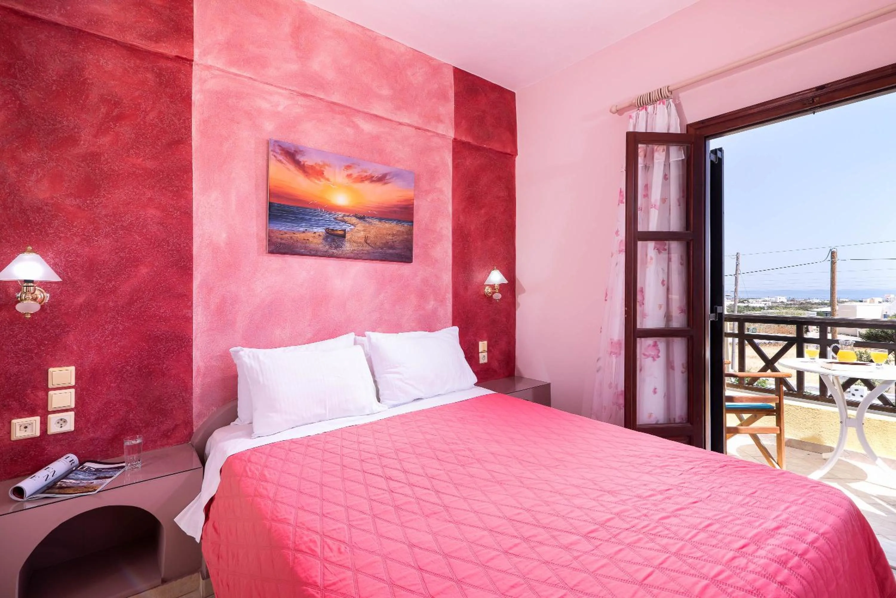 Bed in Mandilaria Studios