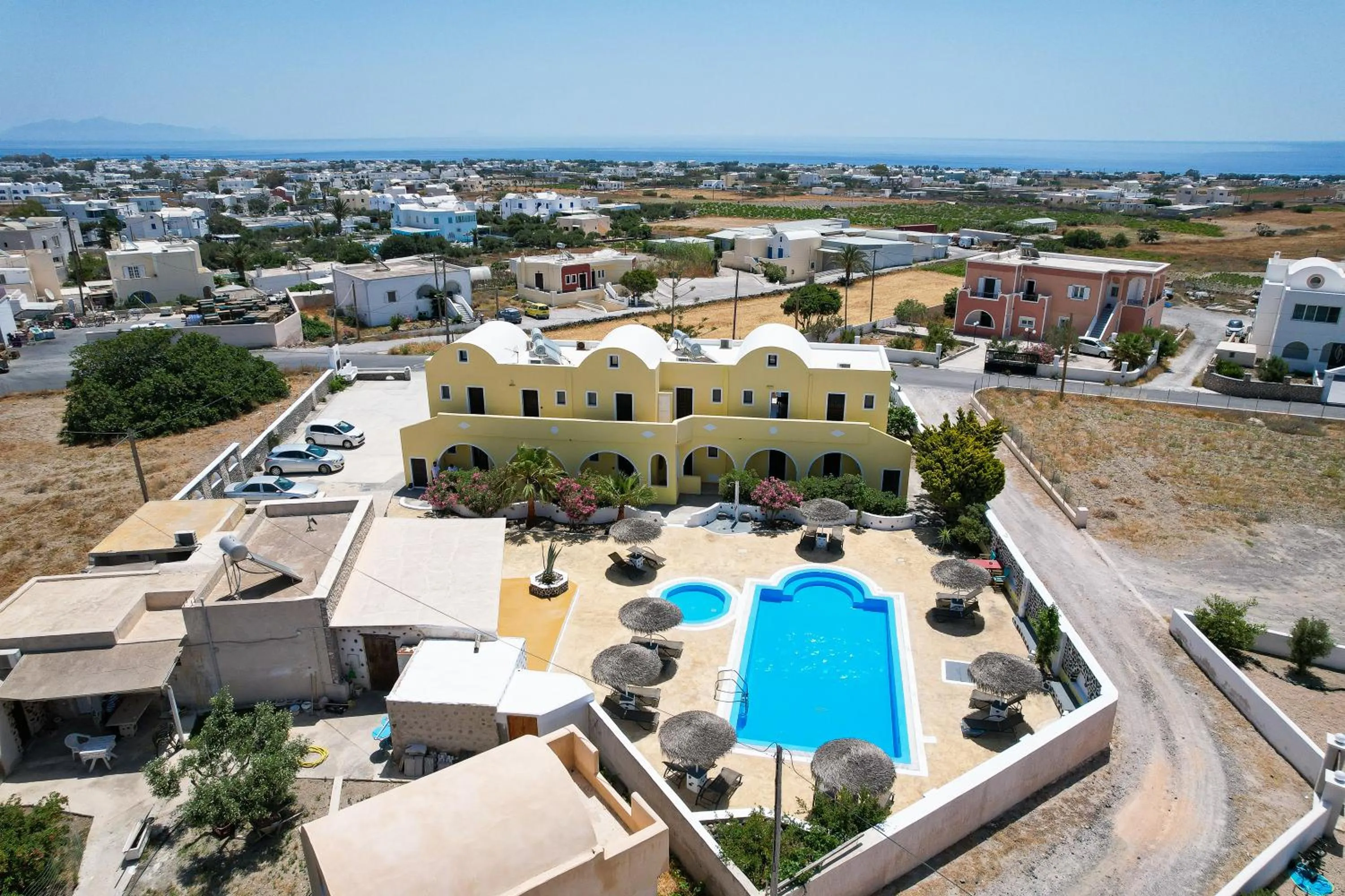 Bird's eye view in Mandilaria Studios