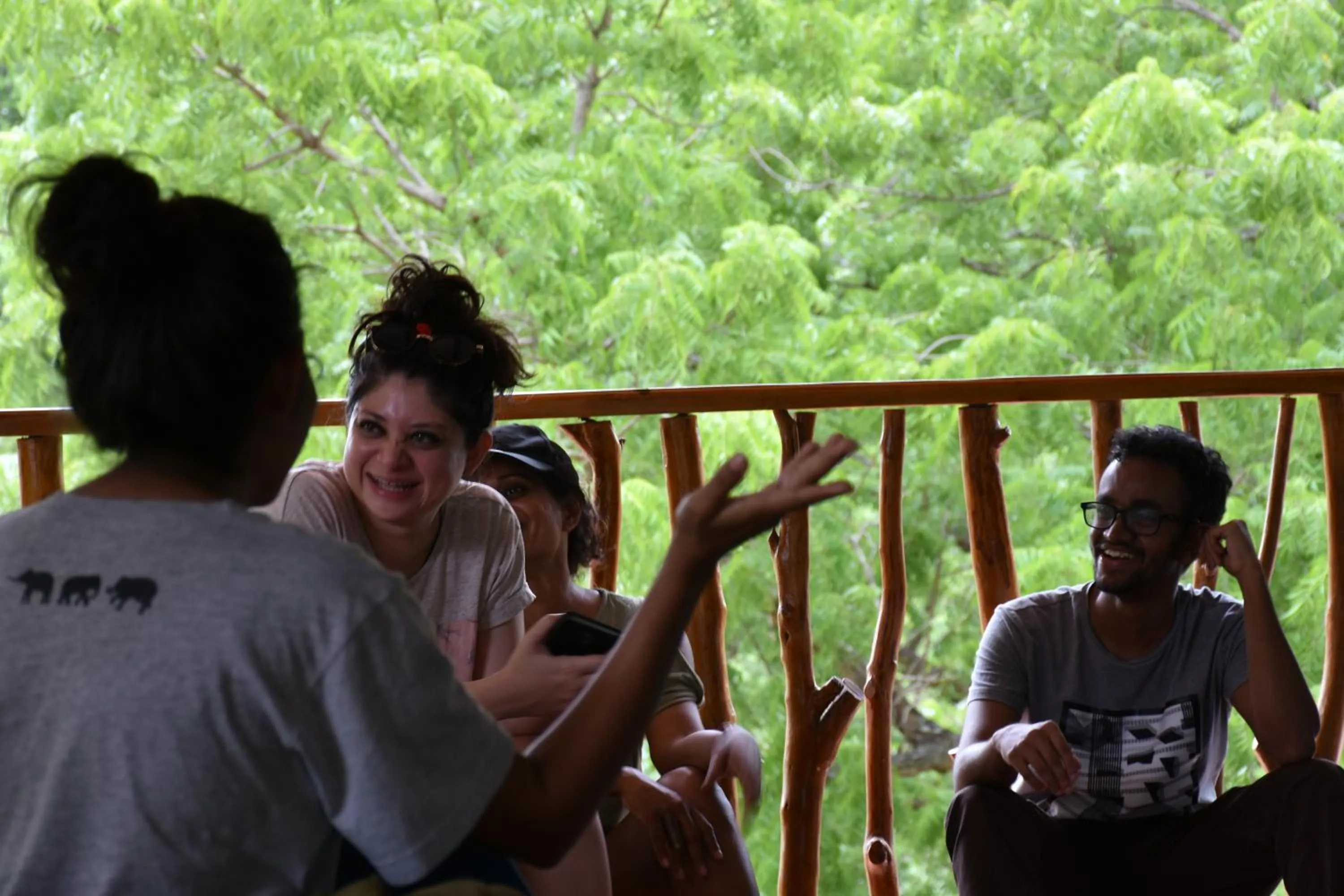 Patio in Funky Leopard Safari Lodge Bordering Yala National Park