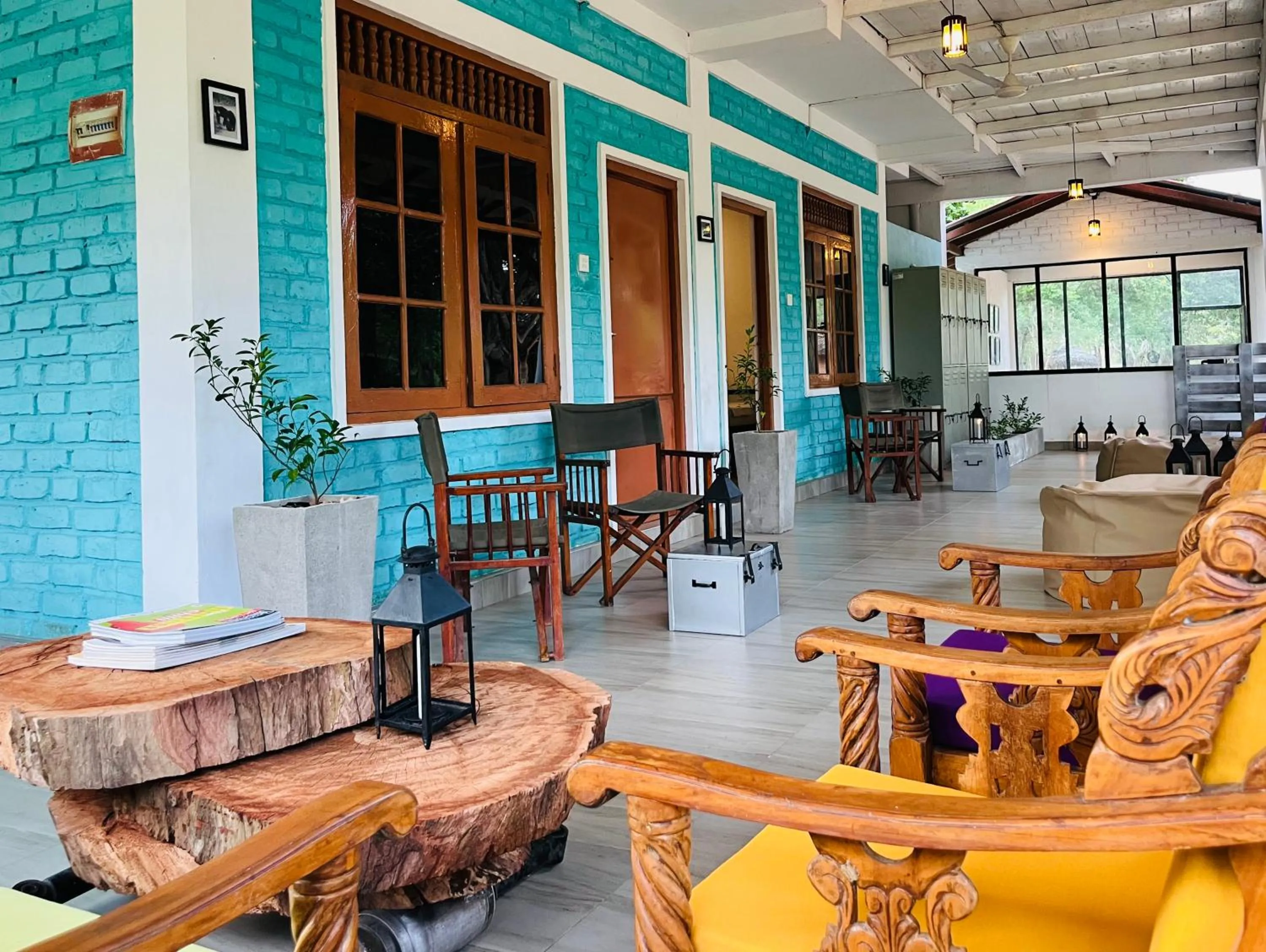 Decorative detail in Funky Leopard Safari Lodge Bordering Yala National Park