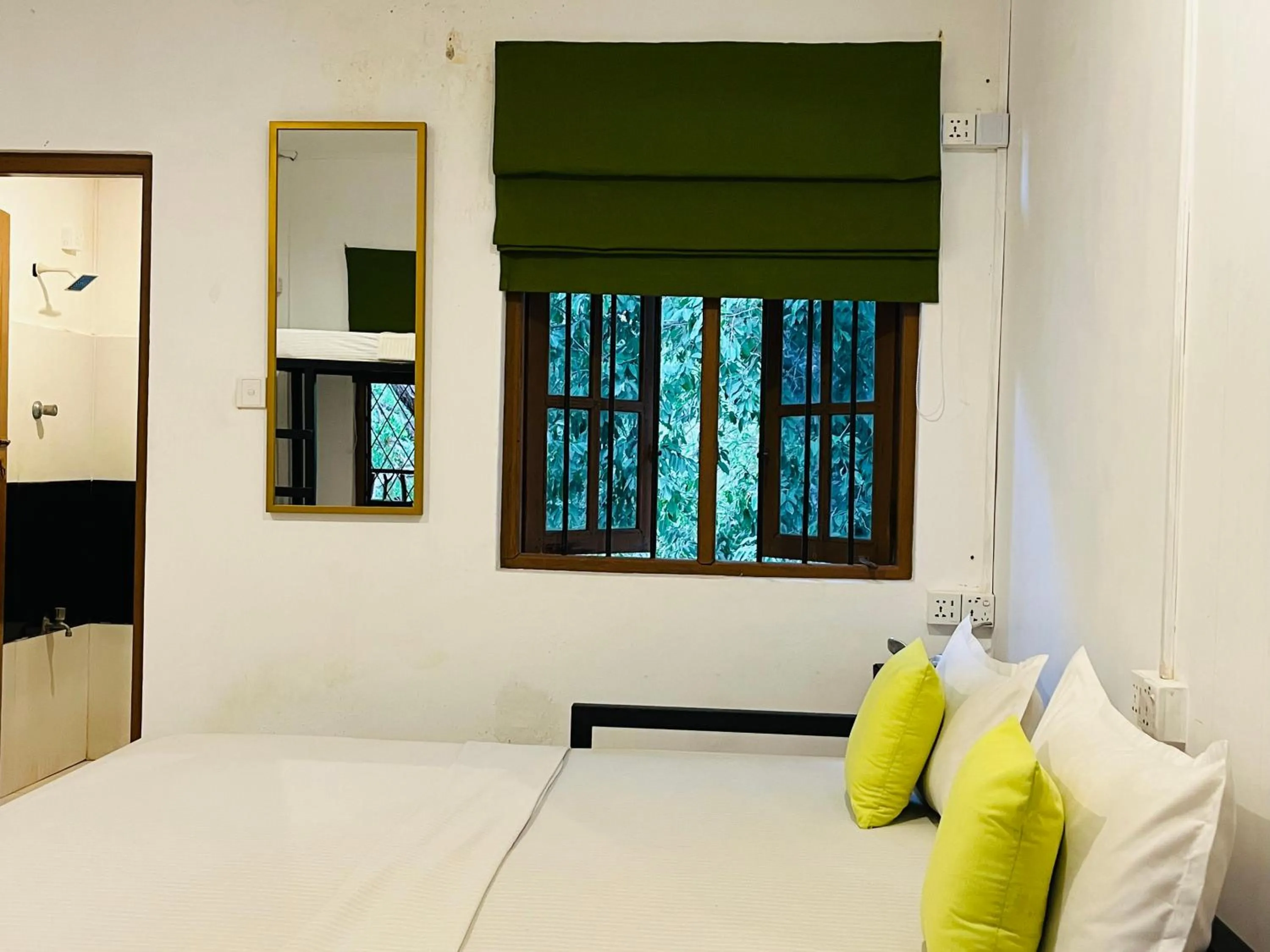 View (from property/room), Bed in Funky Leopard Safari Lodge Bordering Yala National Park