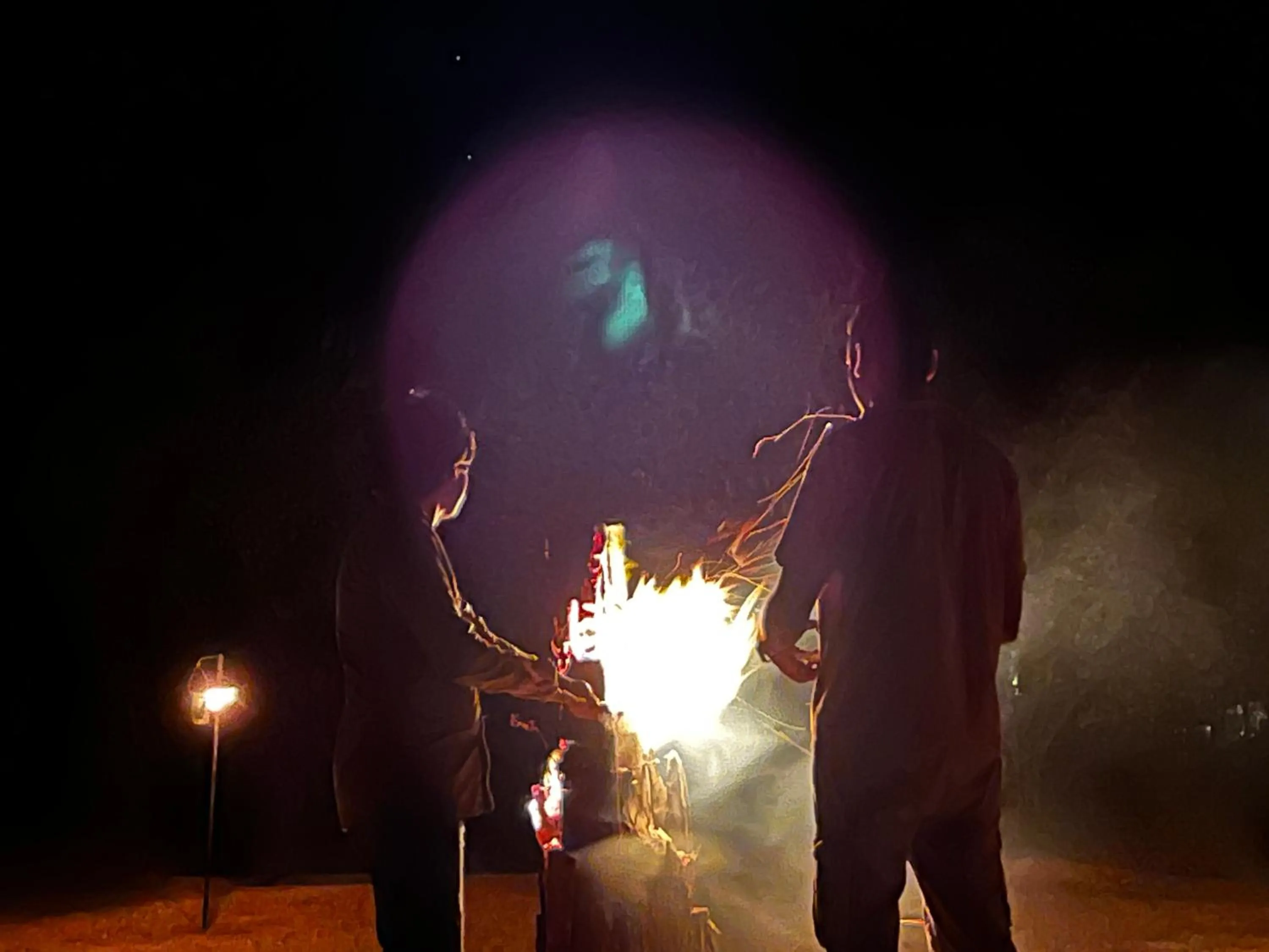 People in Funky Leopard Safari Lodge Bordering Yala National Park