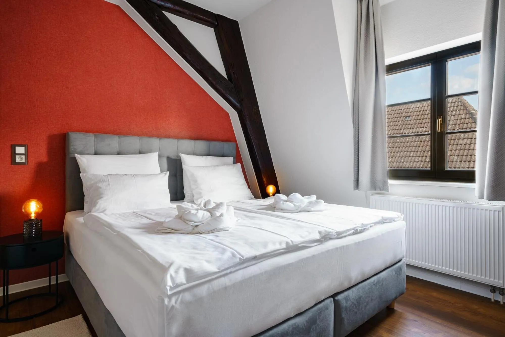 Bed in Hotel Waren-Alte Warener Zeitung