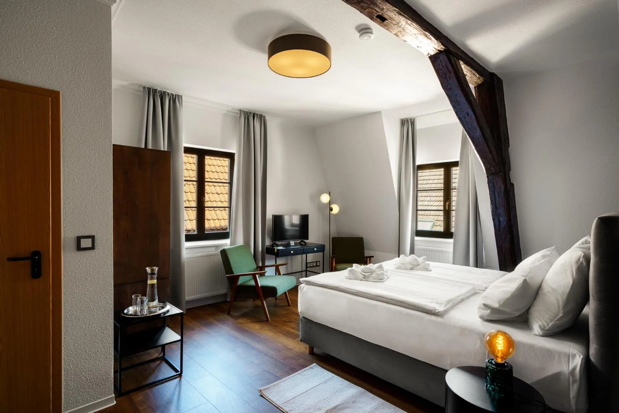 Bed in Hotel Waren-Alte Warener Zeitung