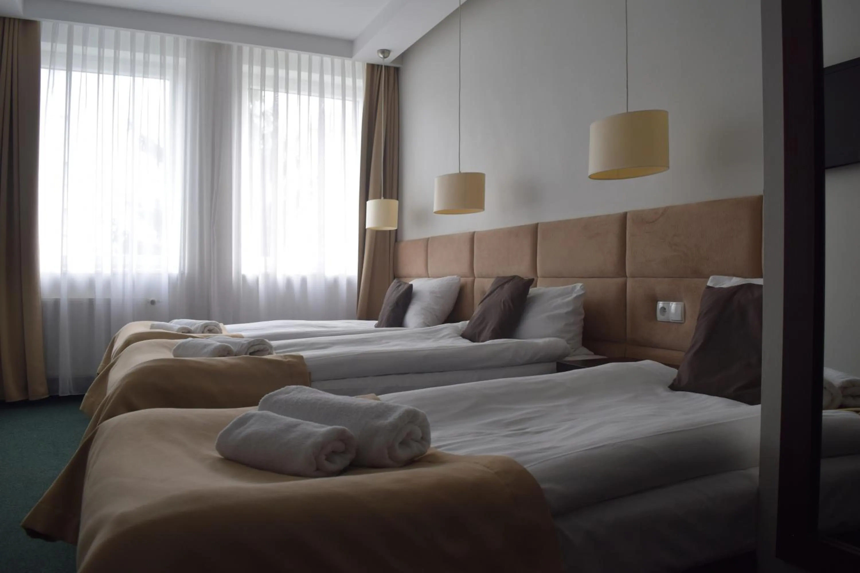 Bed in Hotel Maraton