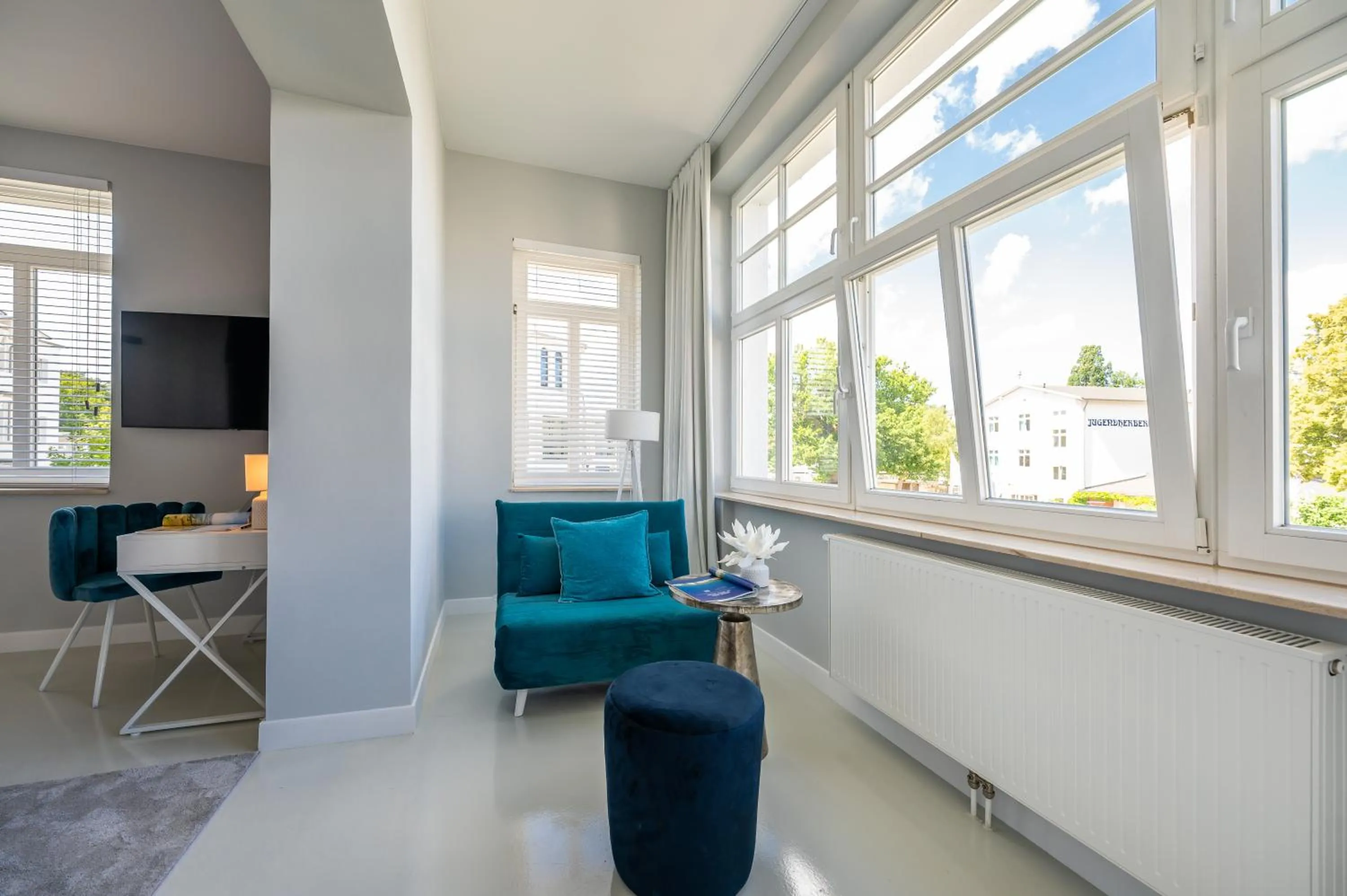 Seating area in Strandvilla Glückauf