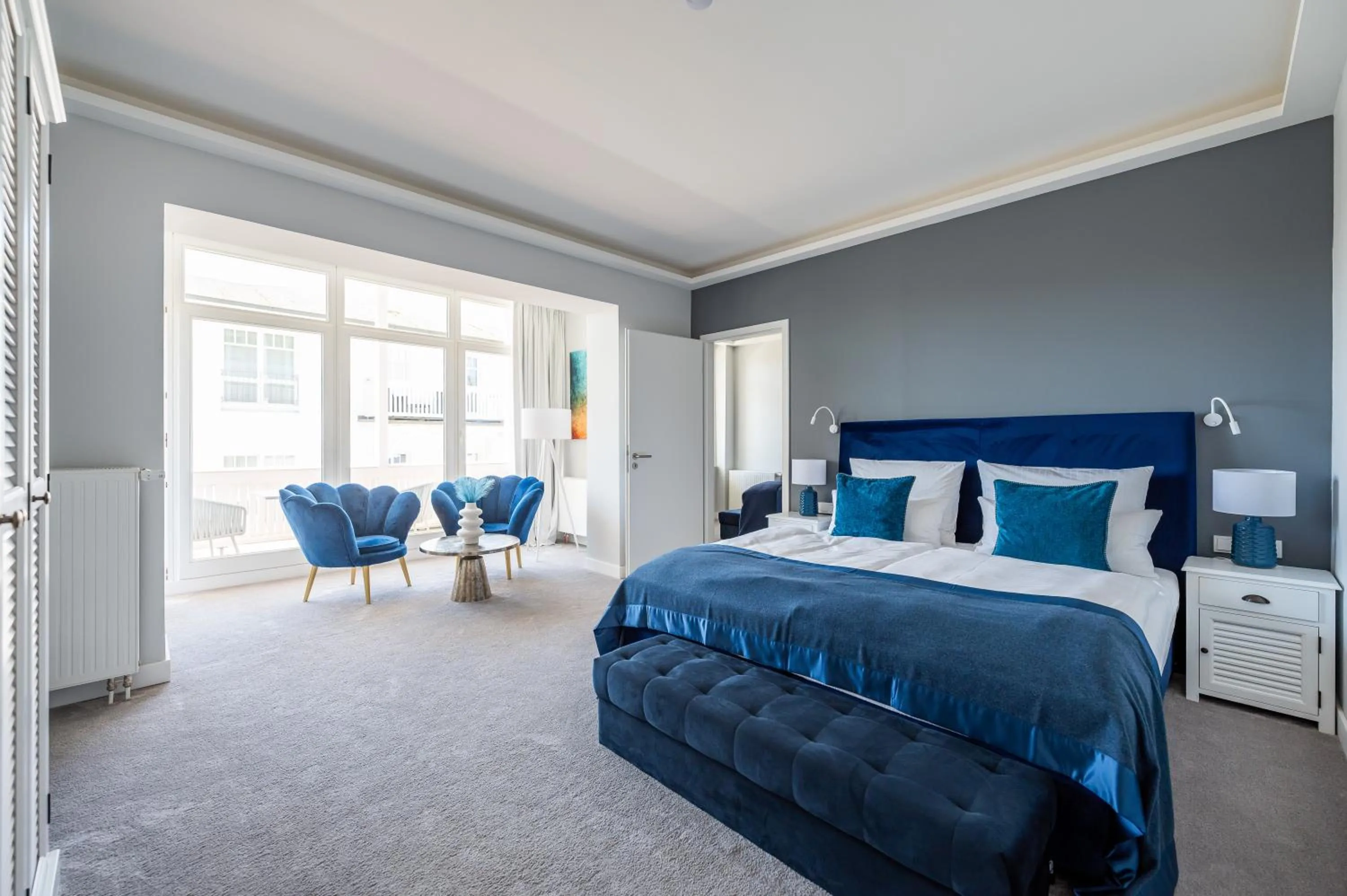 Bed in Strandvilla Glückauf