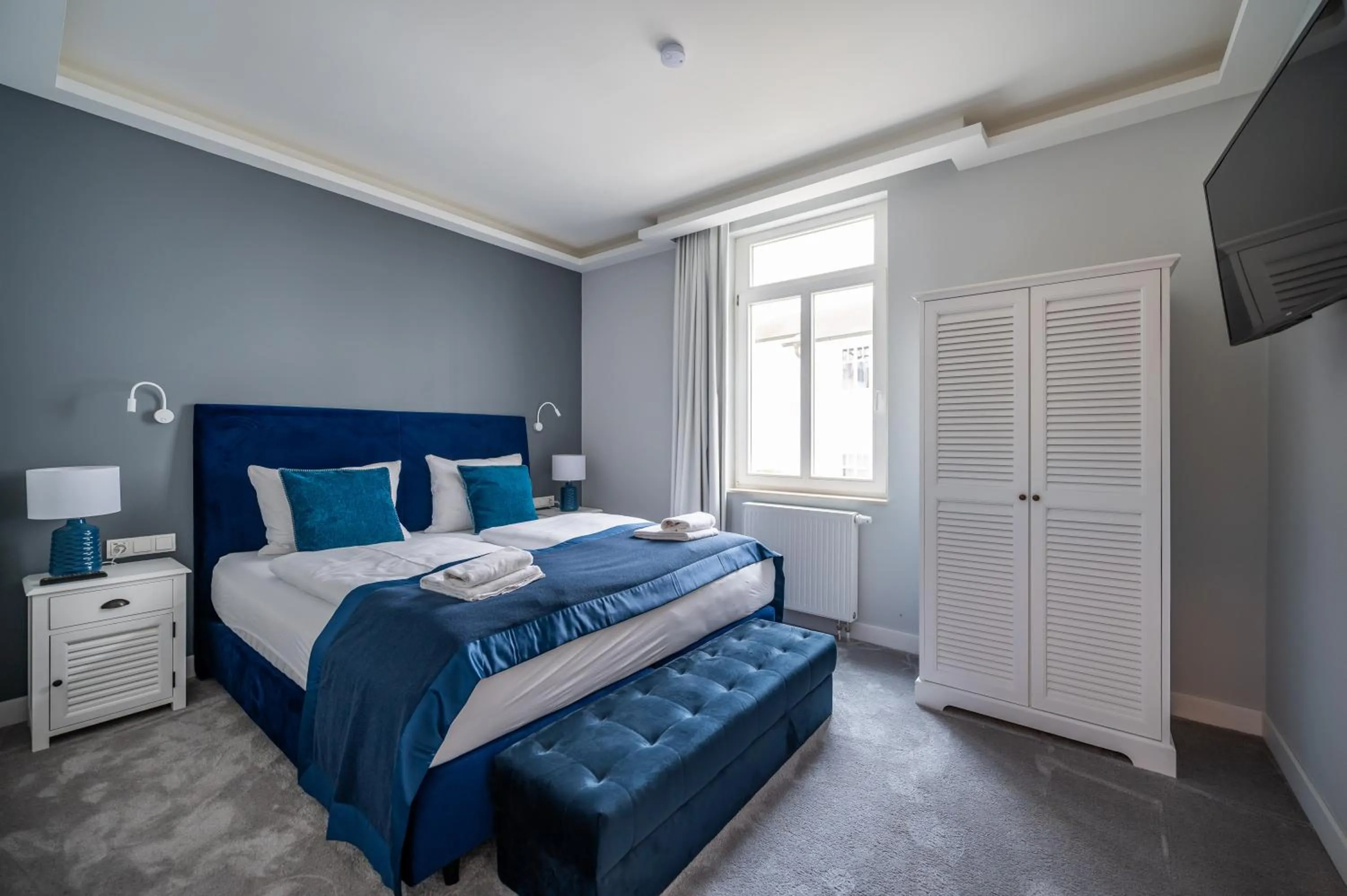 Bed in Strandvilla Glückauf