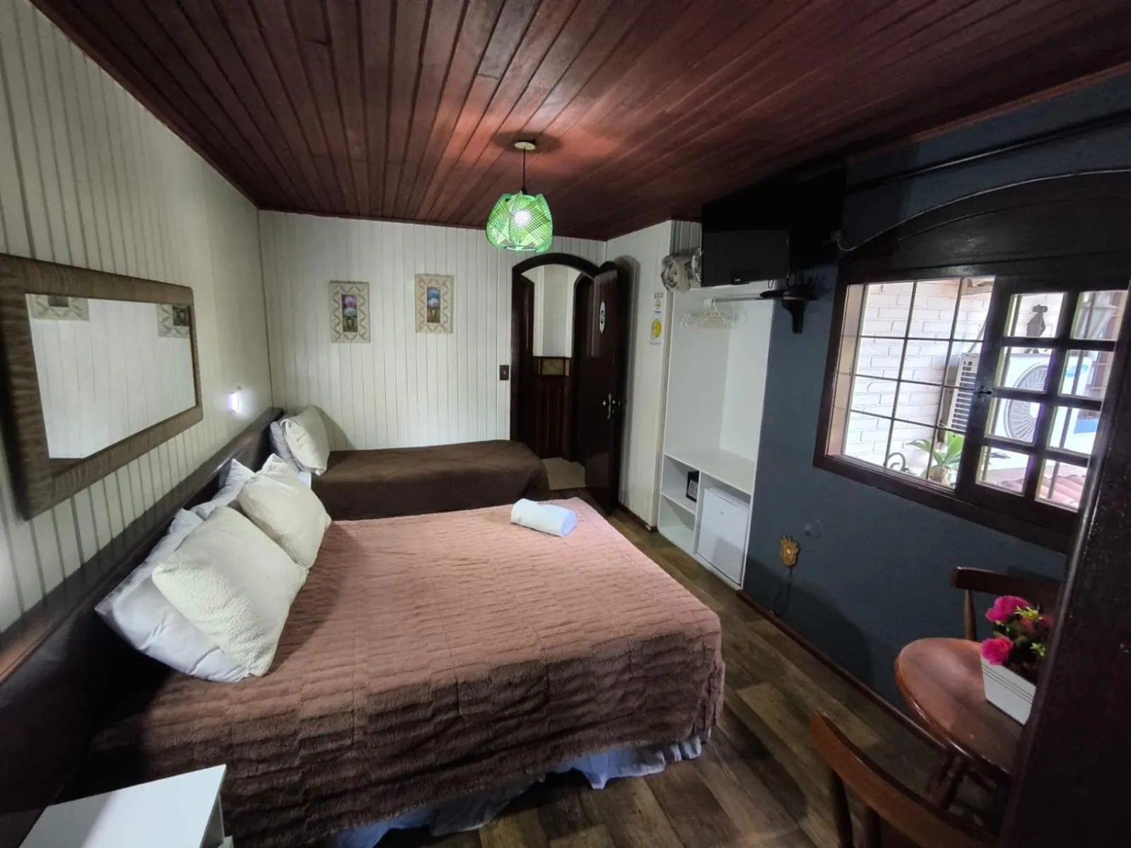 Bed in Pousada casa da Colina