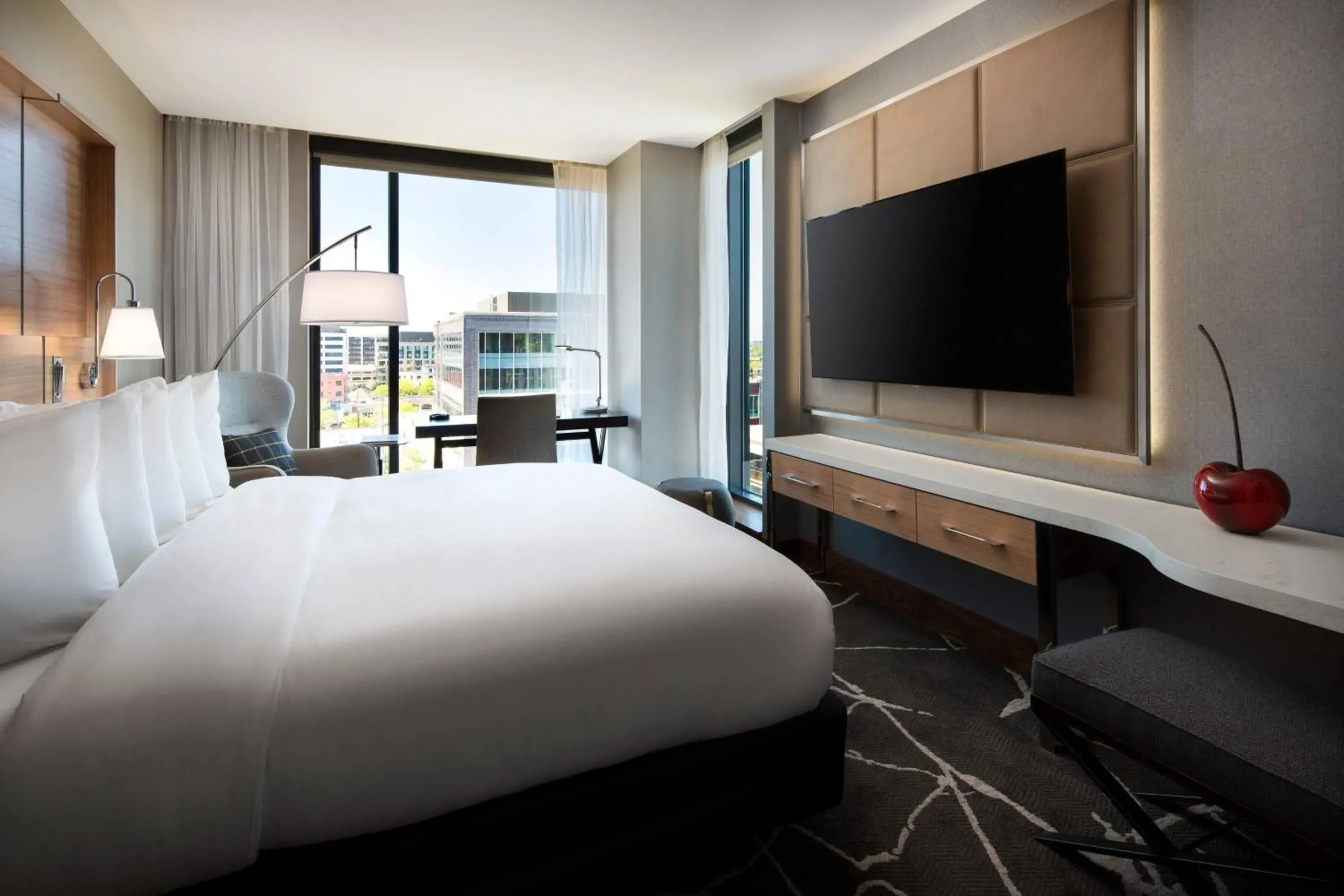 Corner King Guest Room in The Jacquard, Autograph Collection Corner King Guest Room in The Jacquard, Autograph Collection