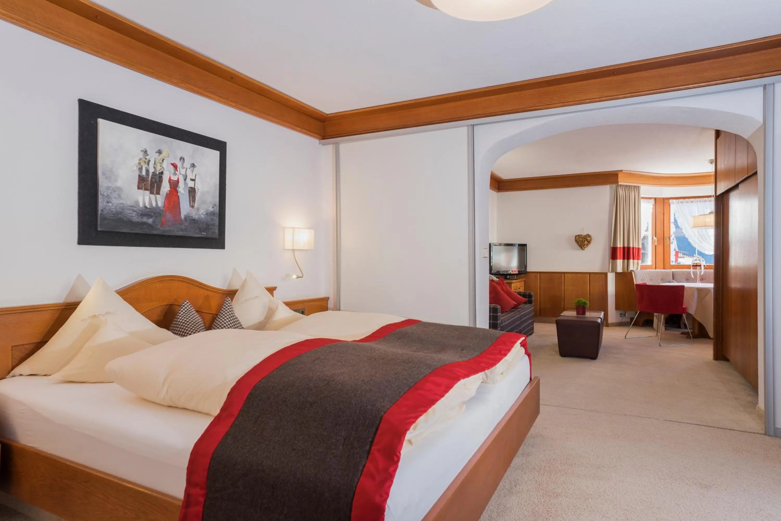 Bed in Alpen-Comfort-Hotel Central