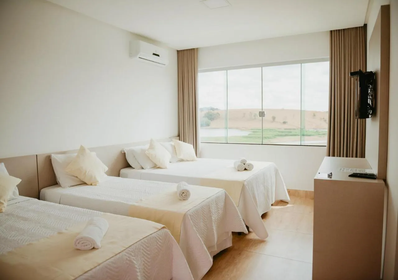 Bed in Hotel Chalé Capitólio