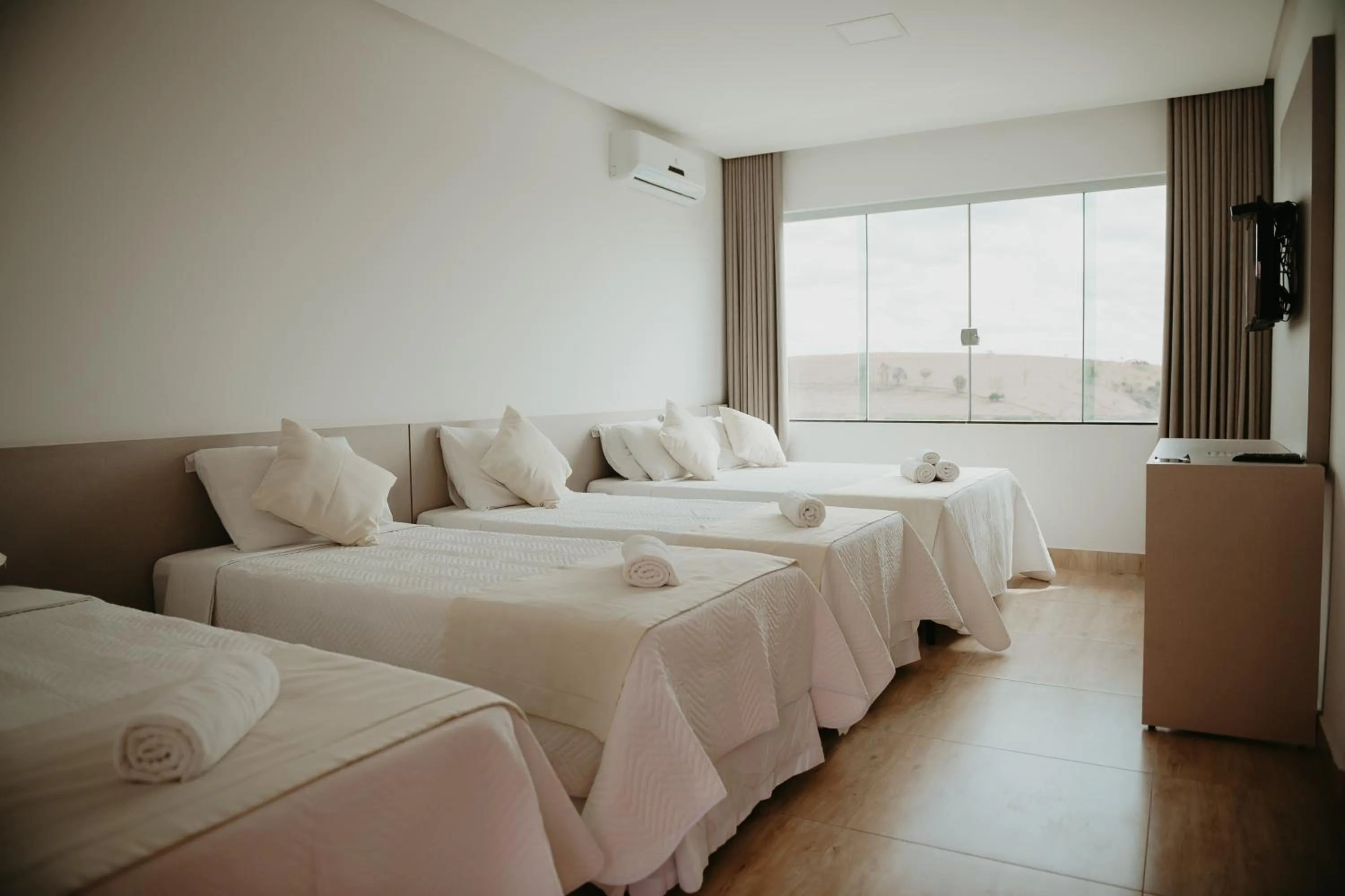 Bed in Hotel Chalé Capitólio