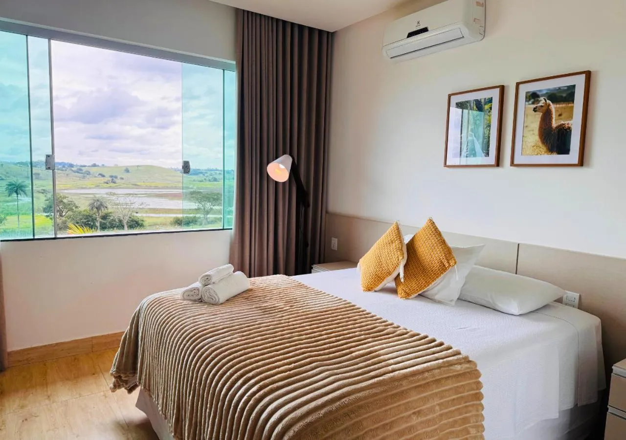 Bed in Hotel Chalé Capitólio