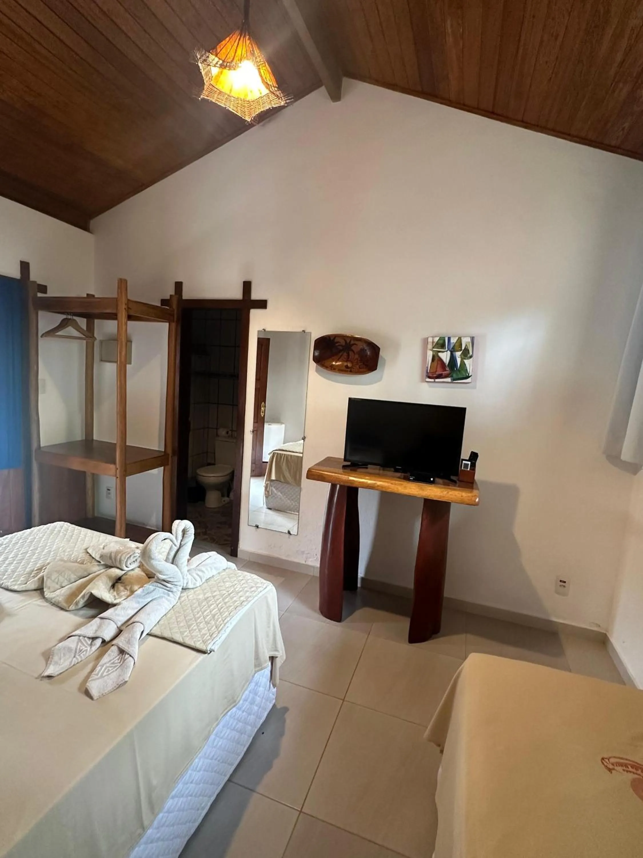 Bed in Pousada Porto da Barra