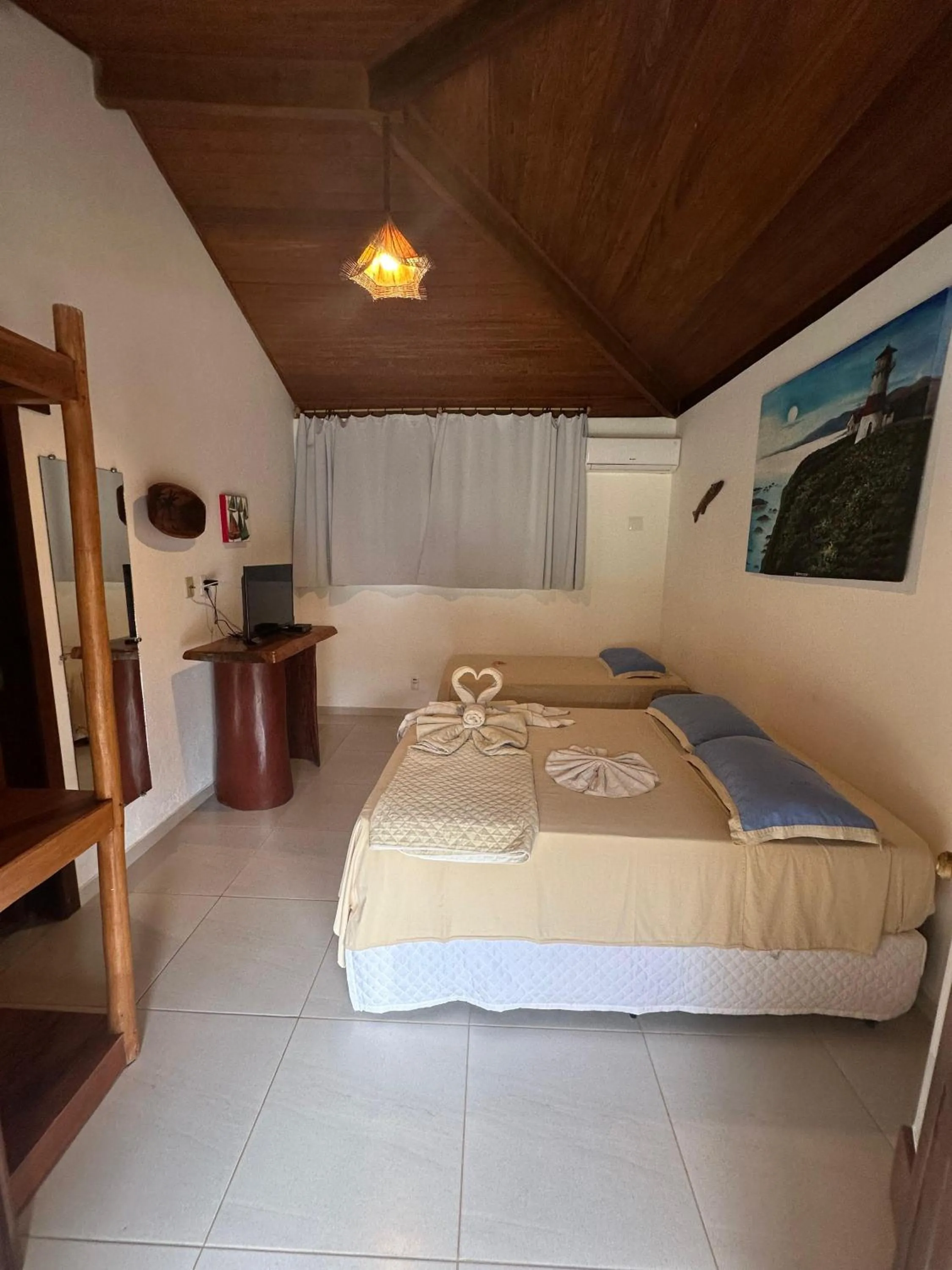 Bed in Pousada Porto da Barra