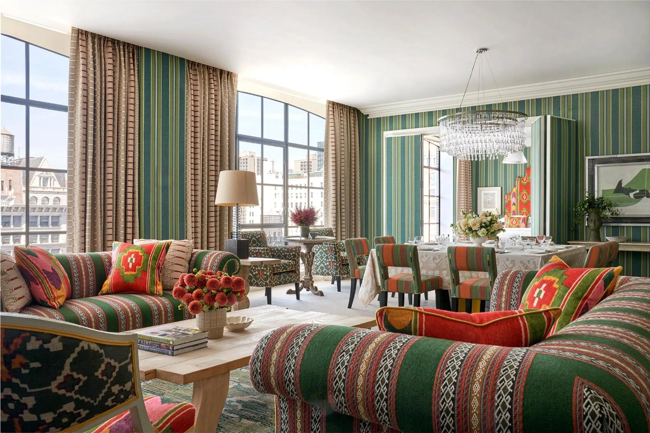 Living room in Crosby Street Hotel