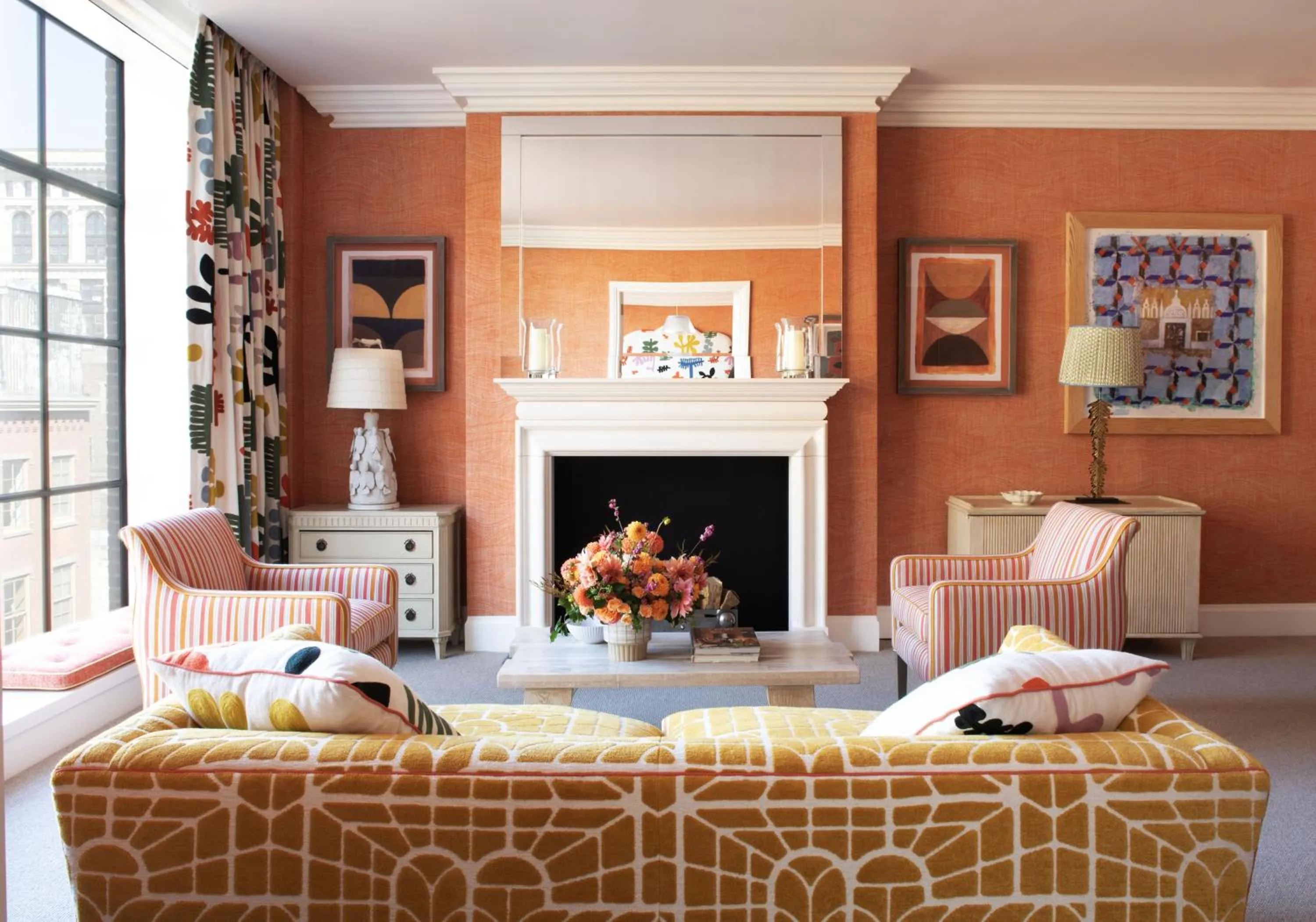 Decorative detail in Crosby Street Hotel