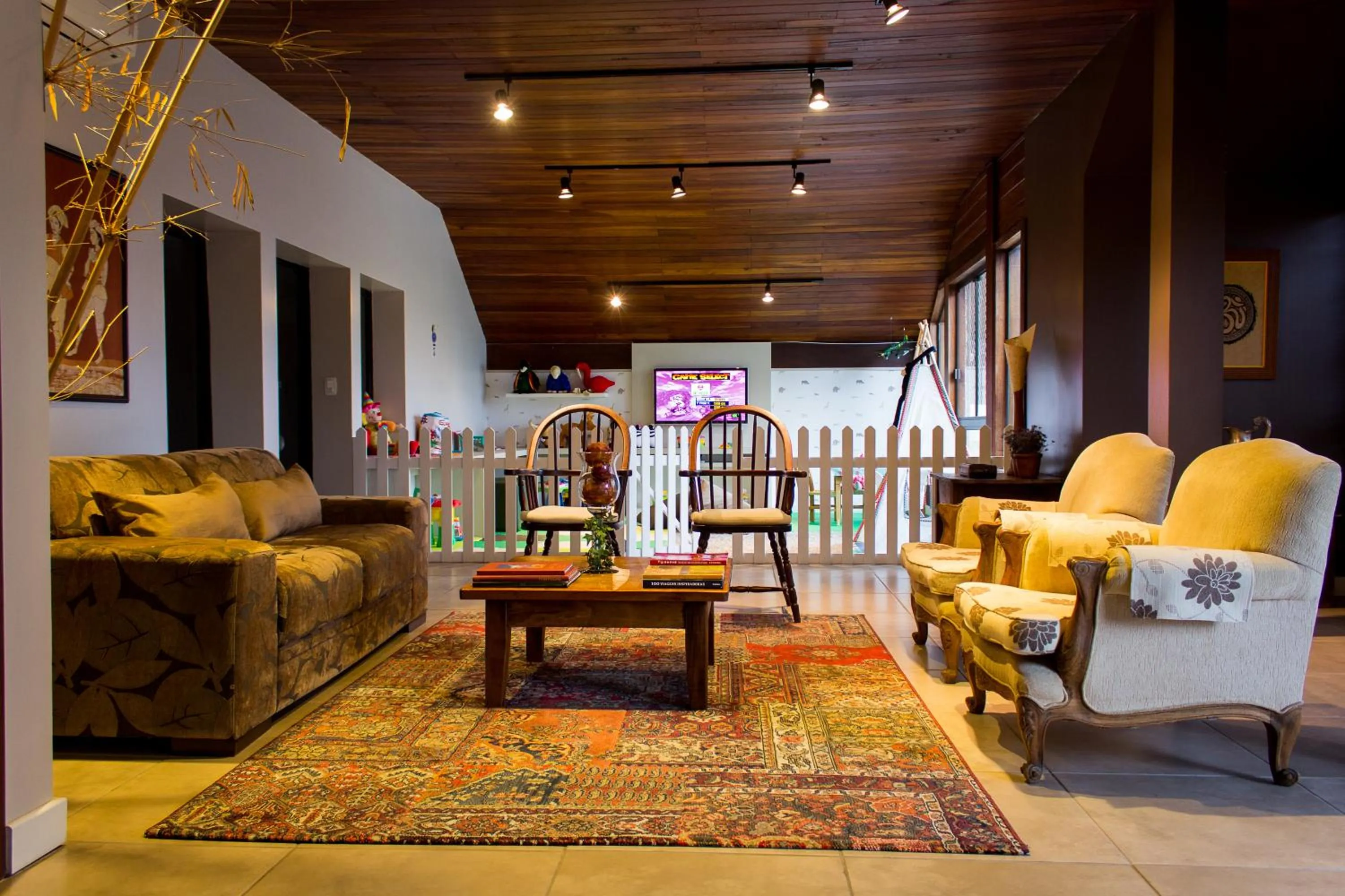 Living room in Hotel Canto Verde