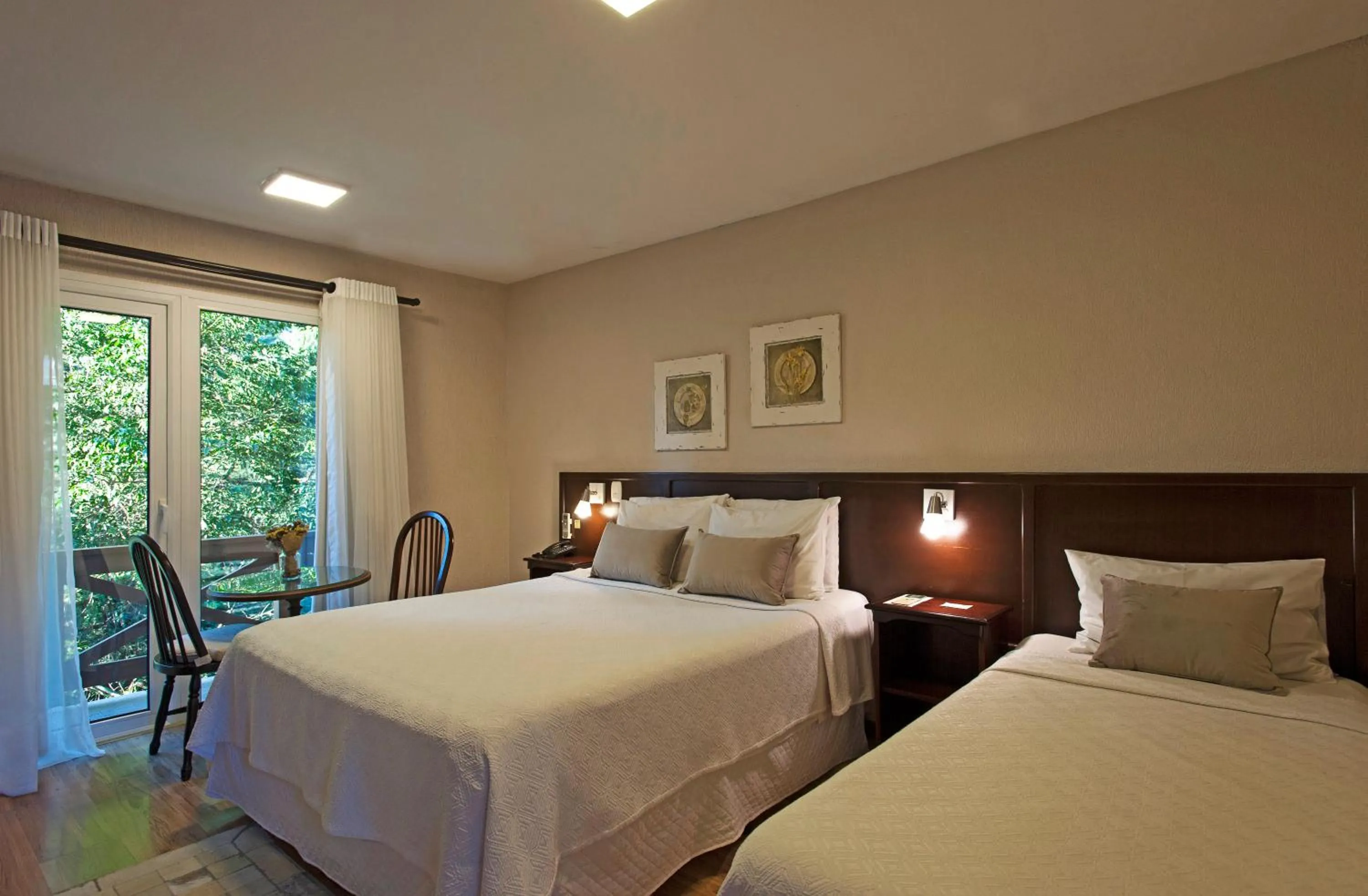 Balcony/Terrace, Bed in Hotel Canto Verde