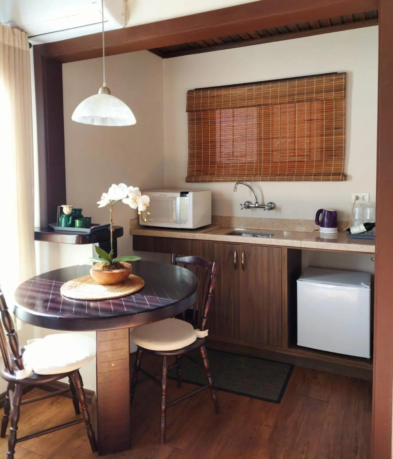 Kitchen or kitchenette in Hotel Canto Verde