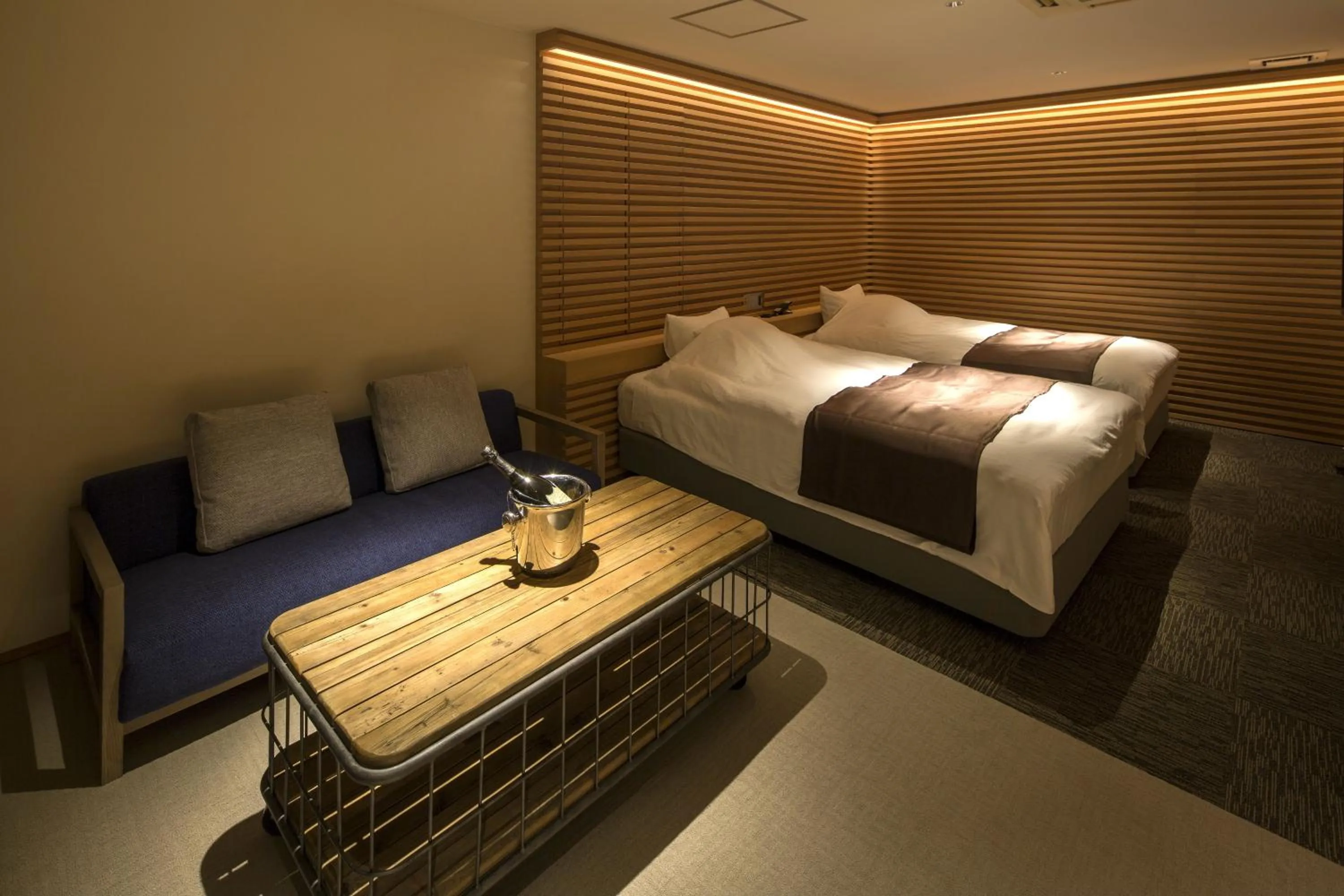 Photo of the whole room, Bed in Hotel THE Grandee Shinsaibashi Namba