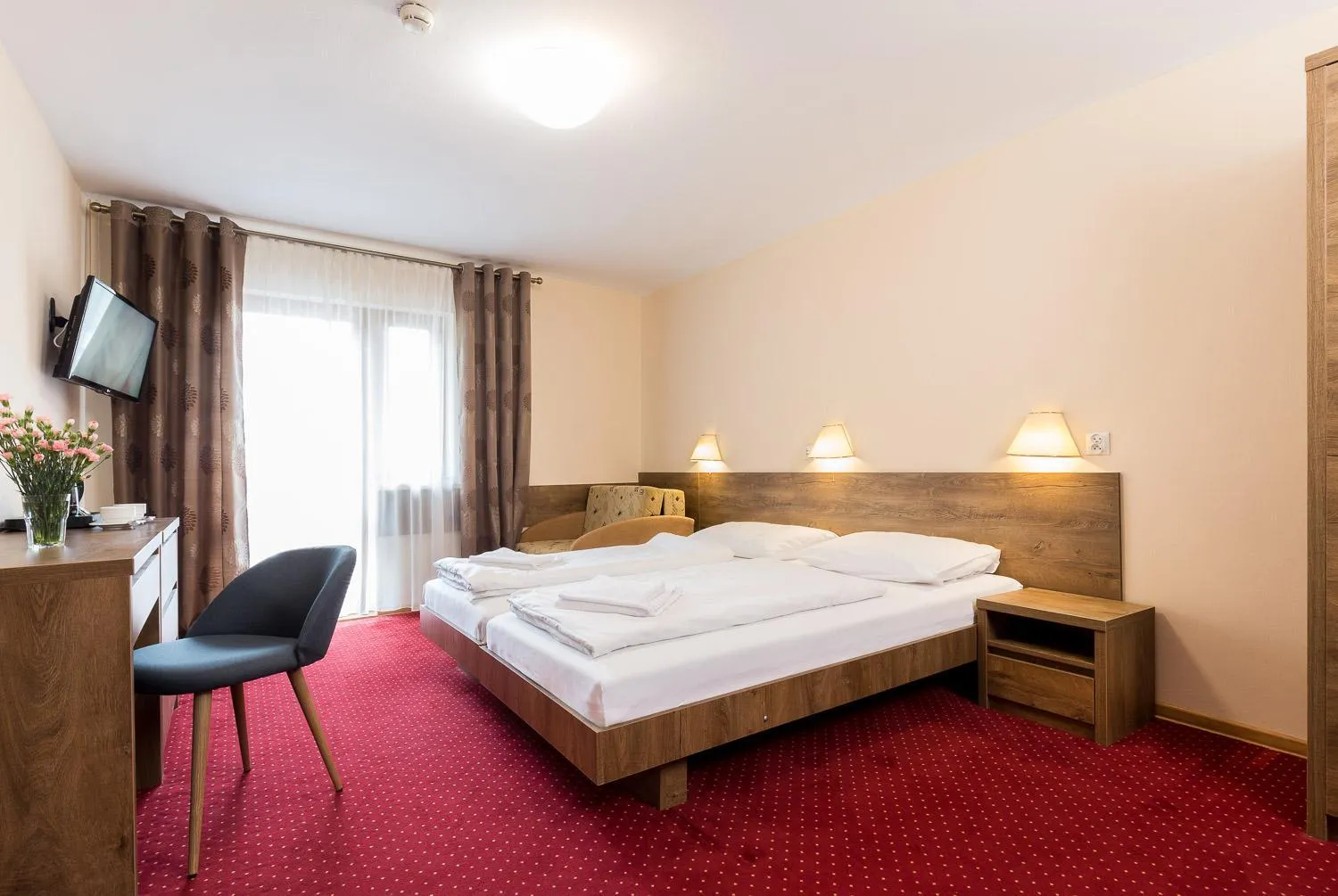 Bedroom, Bed in Hotel Post Fusch